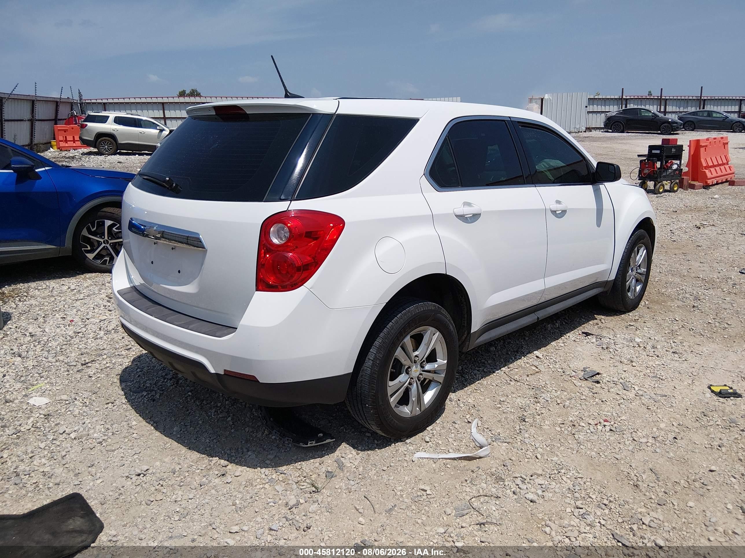 2013 Chevrolet Equinox Ls Белый vin: 2GNALBEK6D6411392
