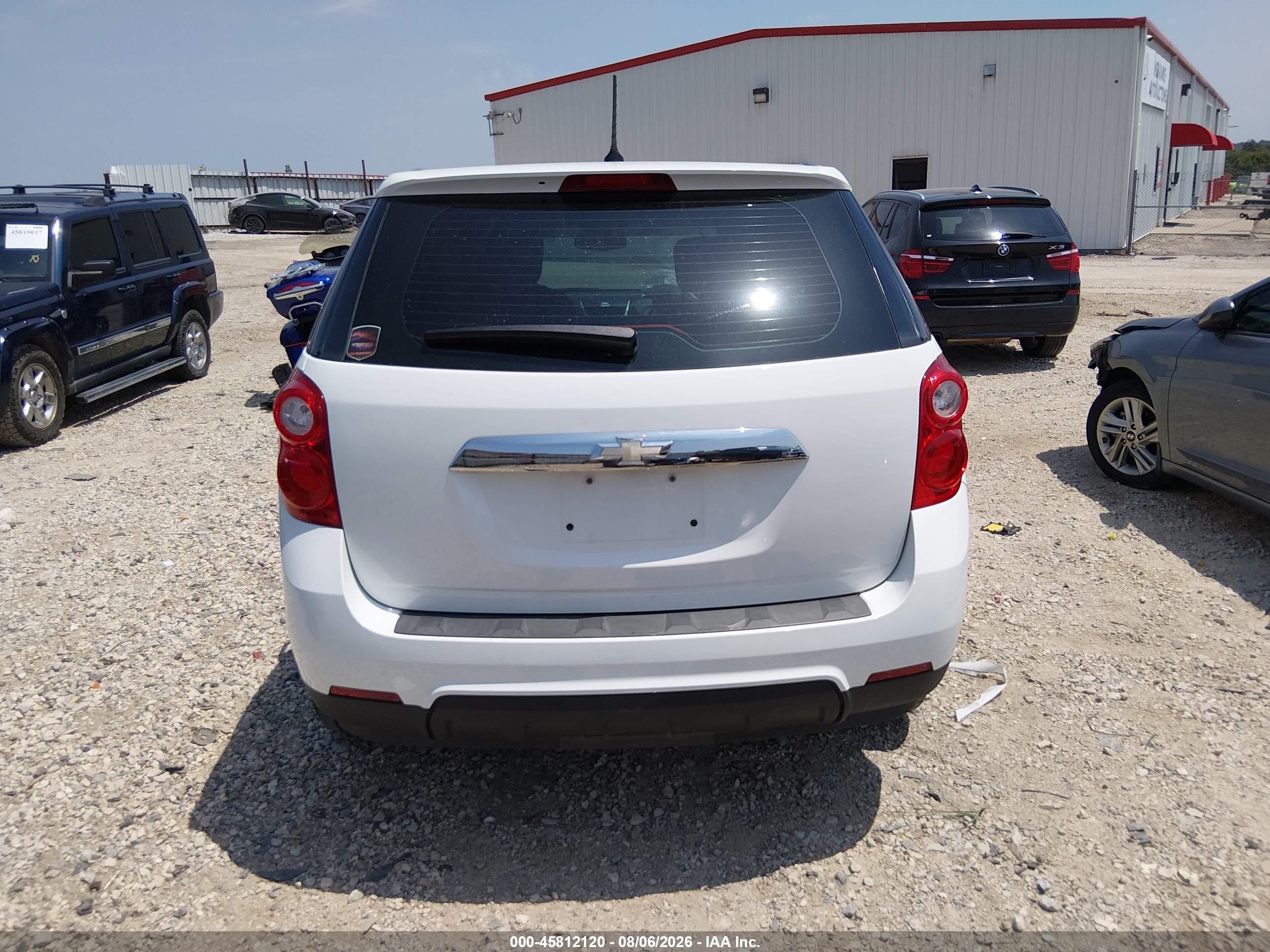 2013 Chevrolet Equinox Ls Белый vin: 2GNALBEK6D6411392