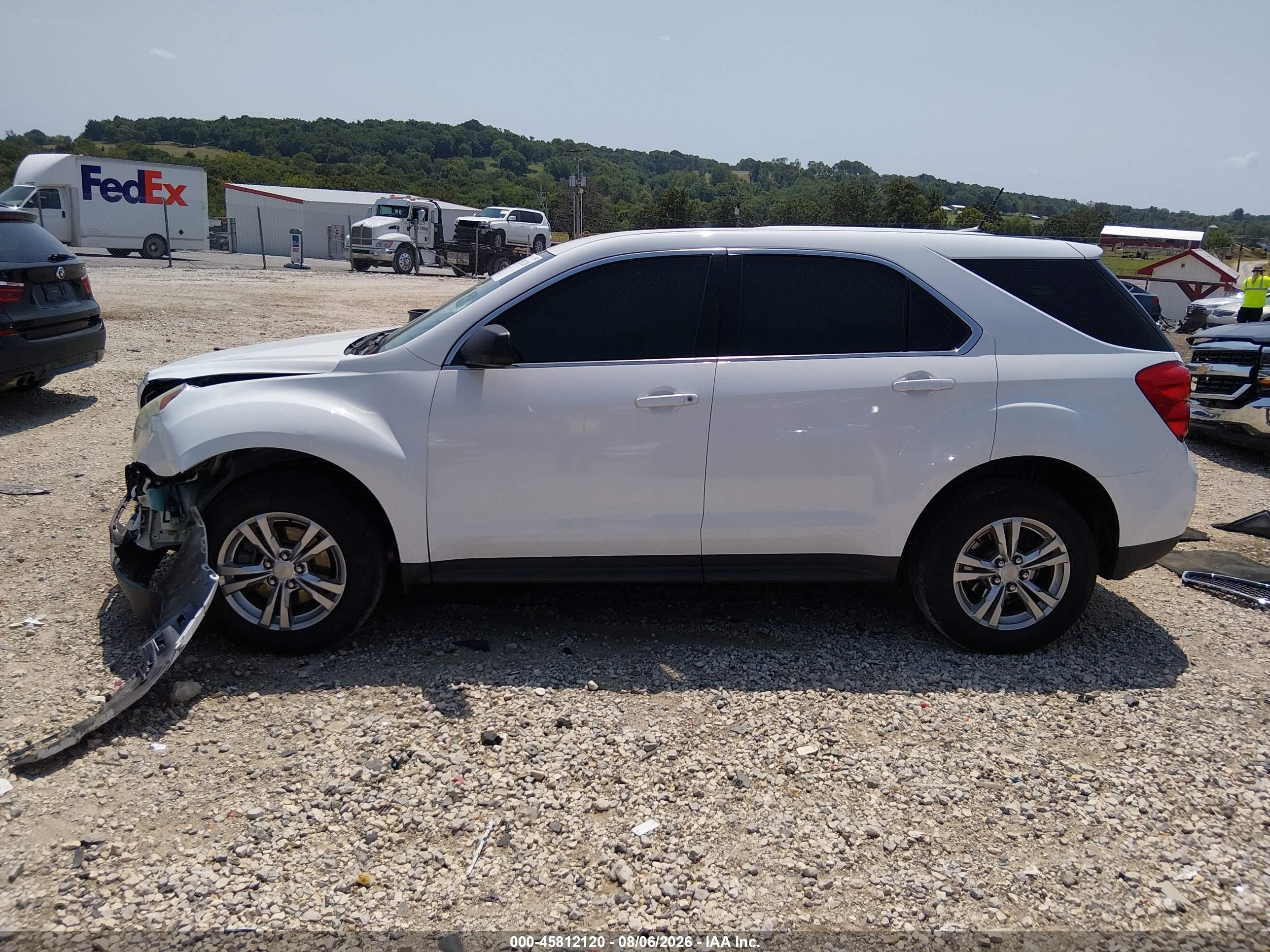 2013 Chevrolet Equinox Ls Белый vin: 2GNALBEK6D6411392