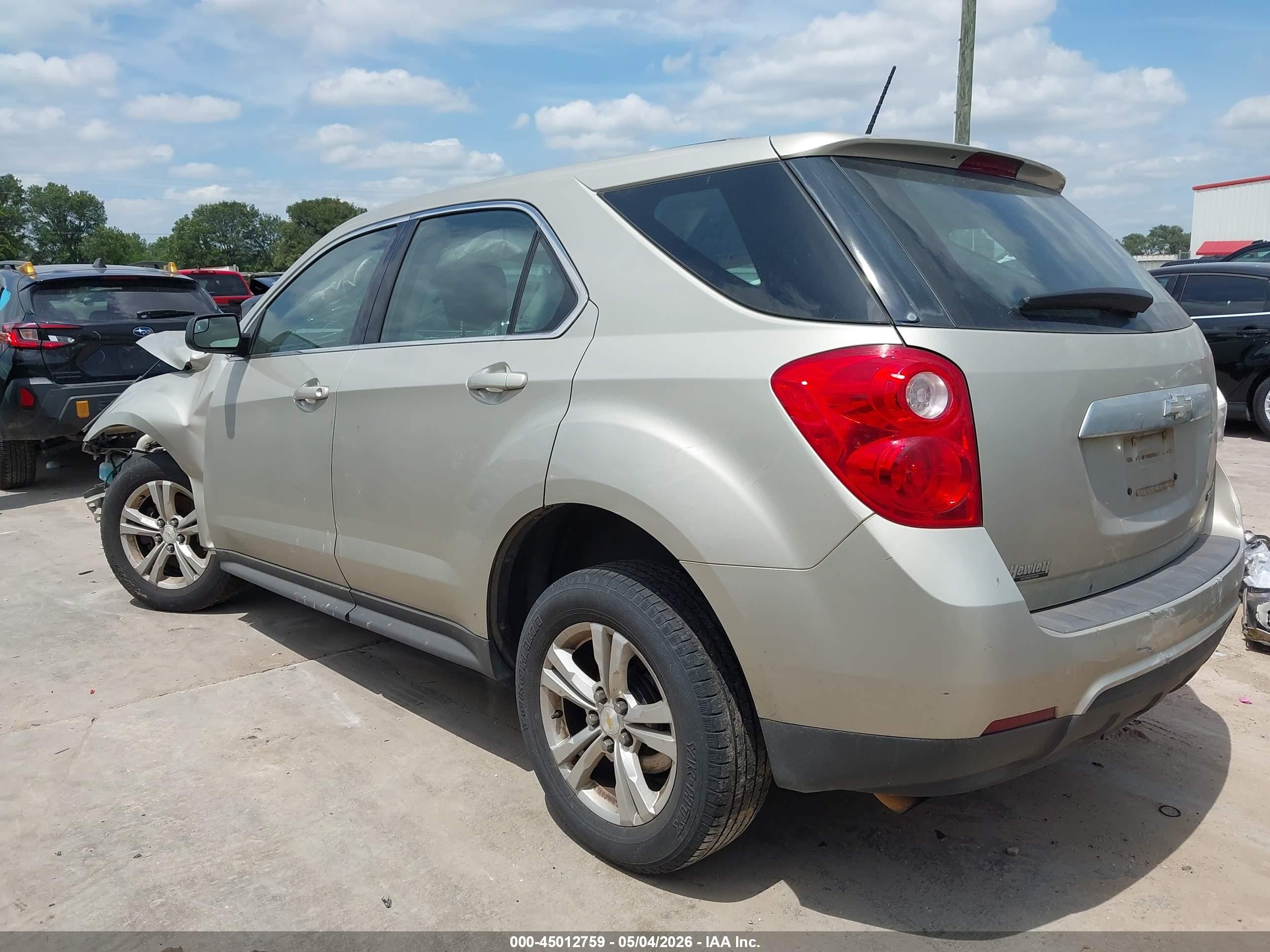 2013 Chevrolet Equinox Ls Gold vin: 2GNALBEK6D6426846
