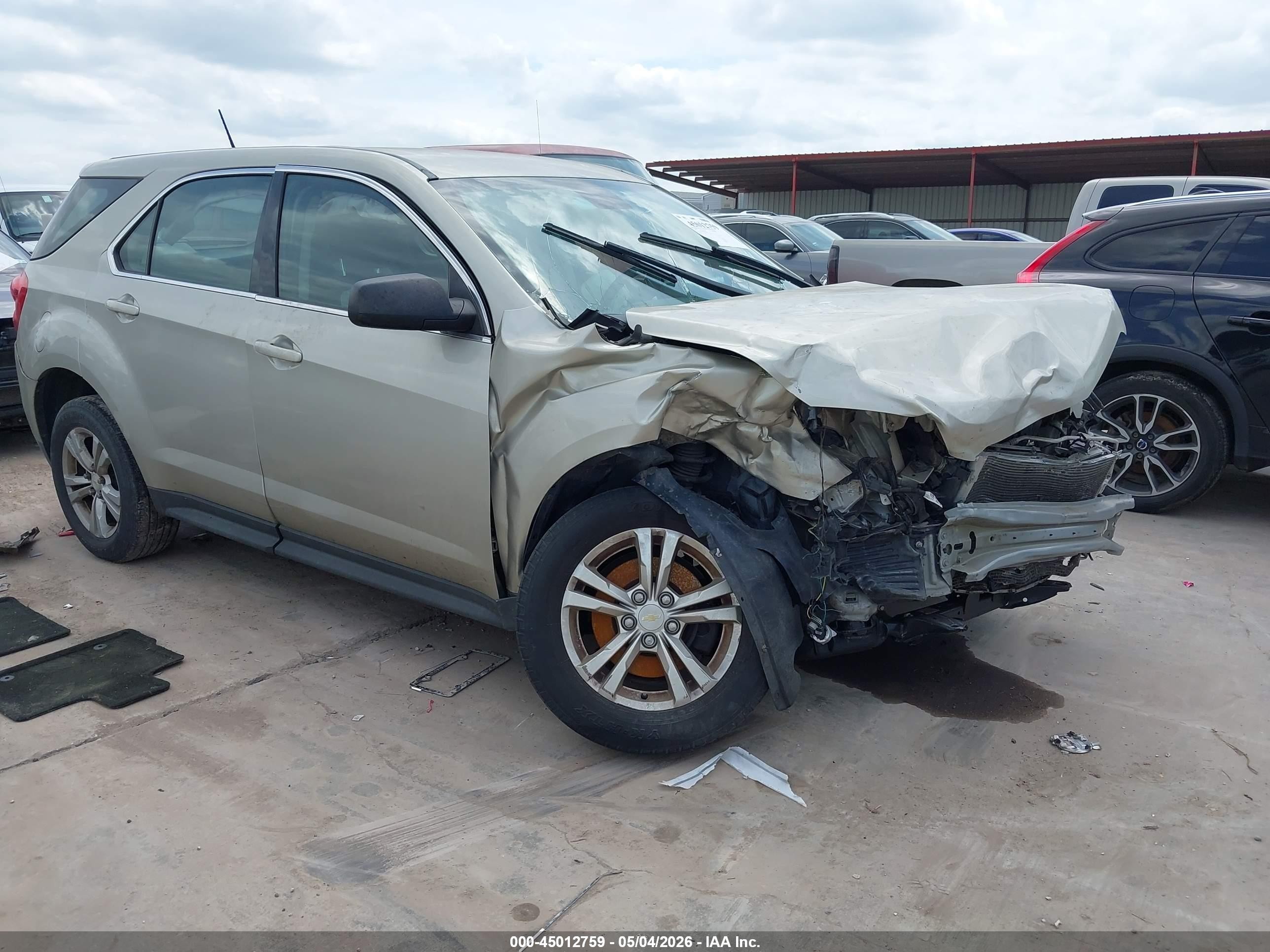 2013 Chevrolet Equinox Ls Gold vin: 2GNALBEK6D6426846