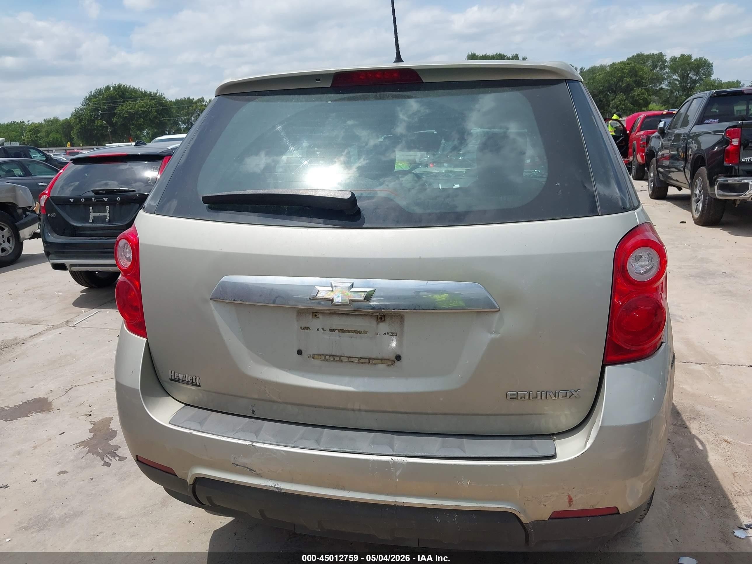2013 Chevrolet Equinox Ls Gold vin: 2GNALBEK6D6426846