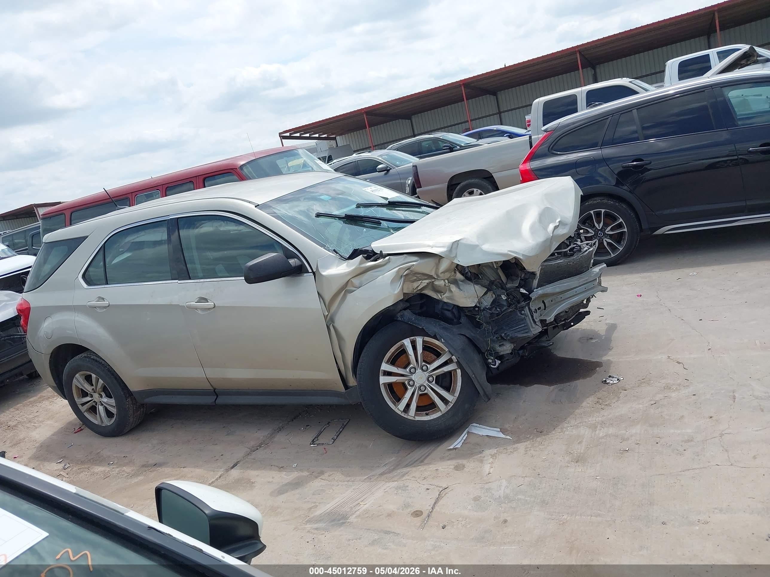 2013 Chevrolet Equinox Ls Gold vin: 2GNALBEK6D6426846