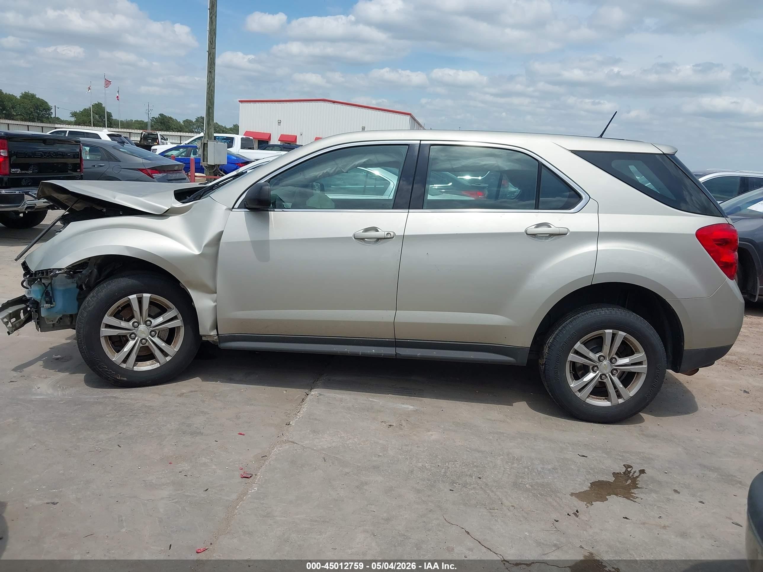 2013 Chevrolet Equinox Ls Gold vin: 2GNALBEK6D6426846