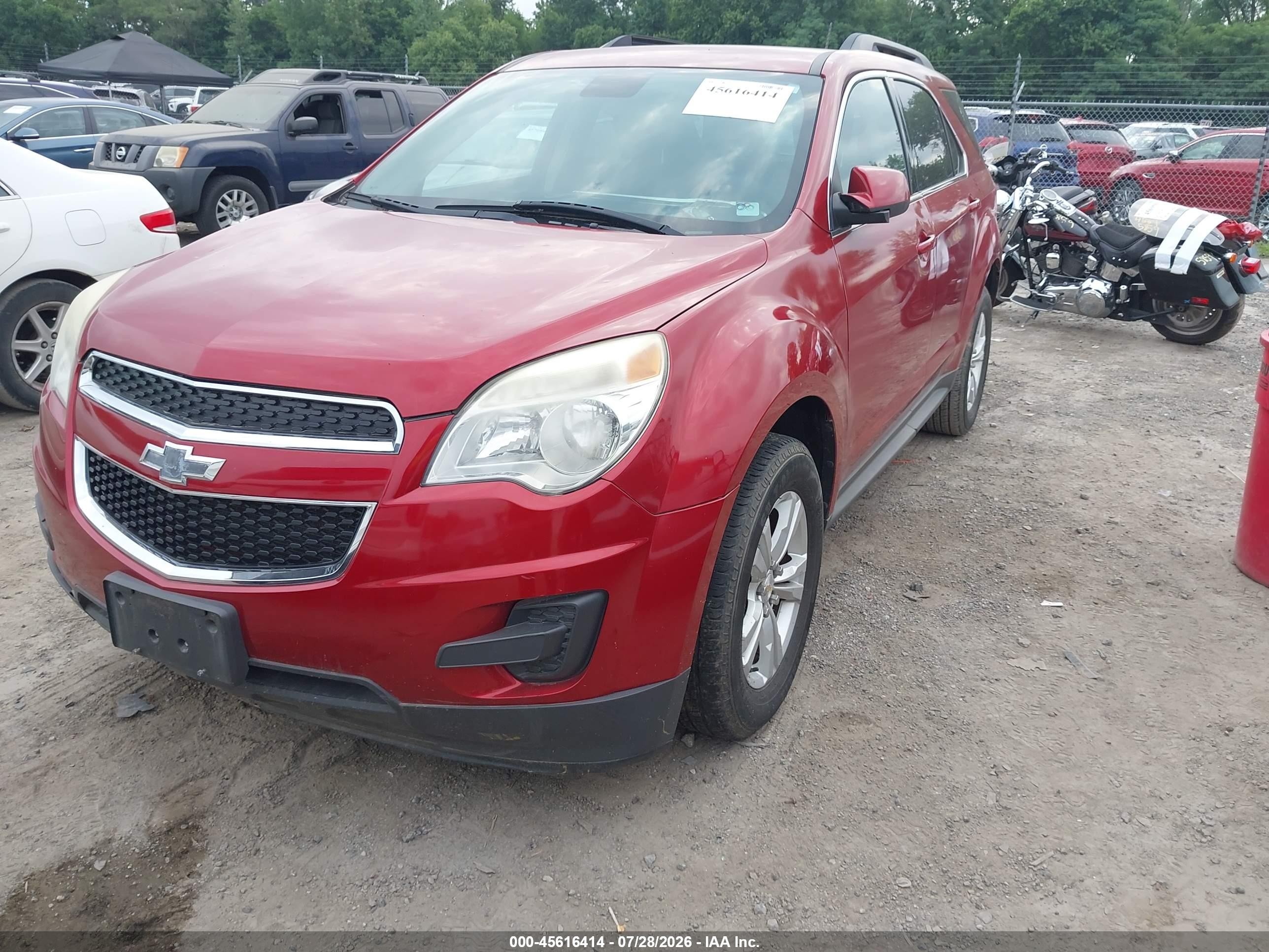 2014 Chevrolet Equinox Lt Red vin: 2GNALBEK6E6100997