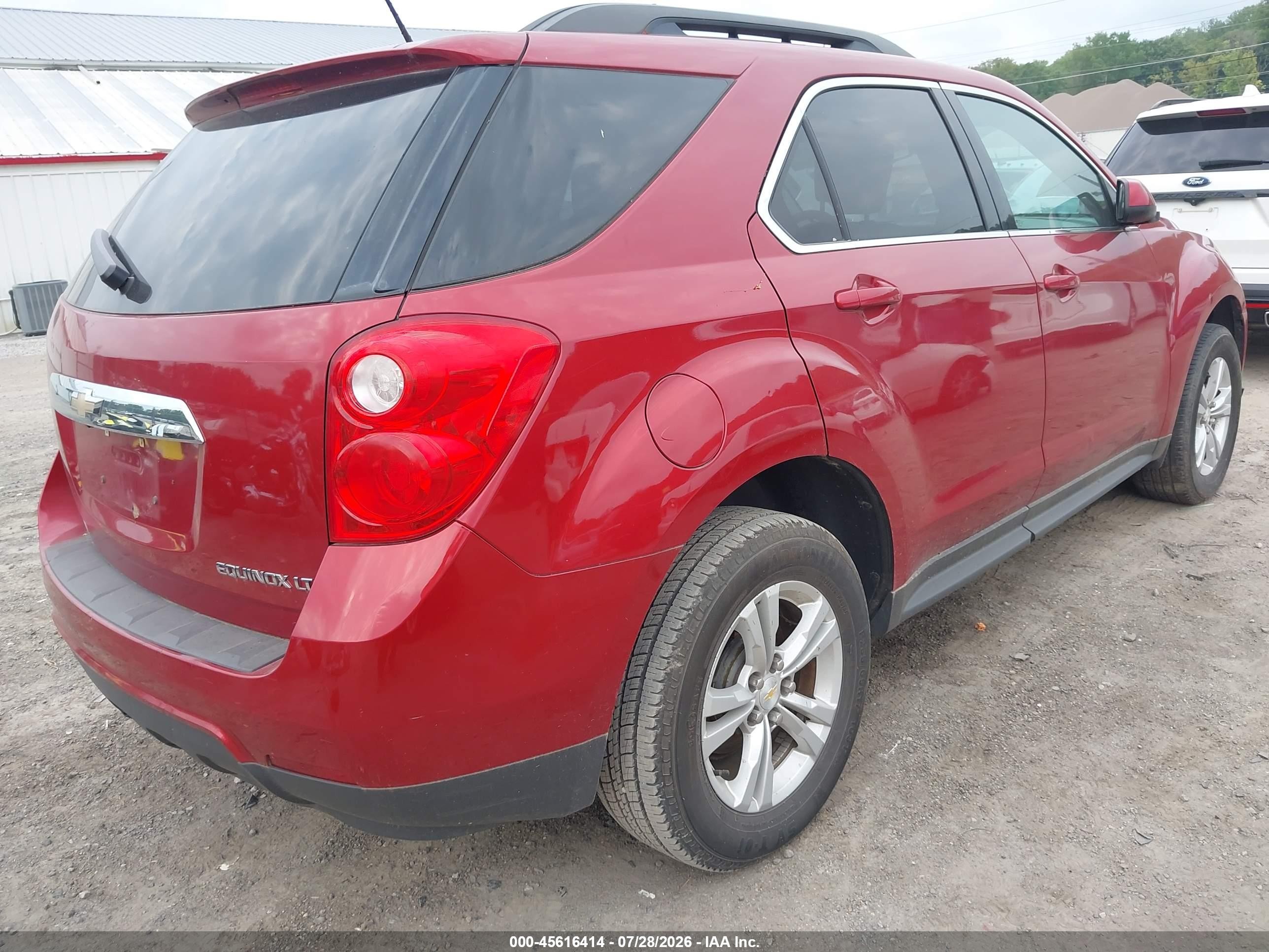 2014 Chevrolet Equinox Lt Red vin: 2GNALBEK6E6100997