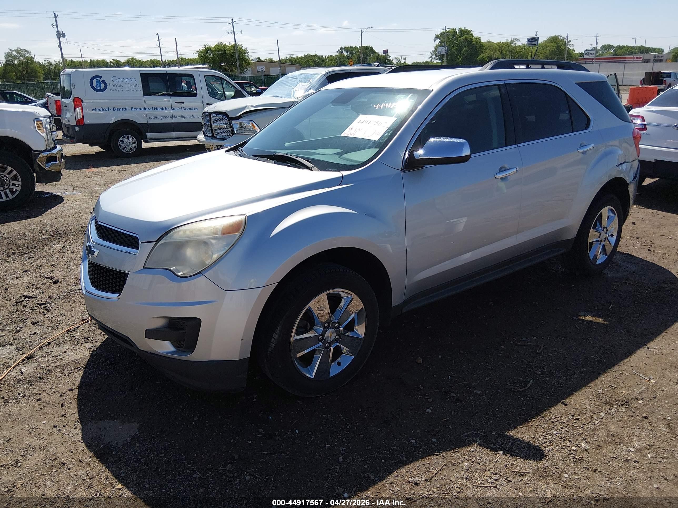 2014 Chevrolet Equinox 1lt Silver vin: 2GNALBEK6E6114317