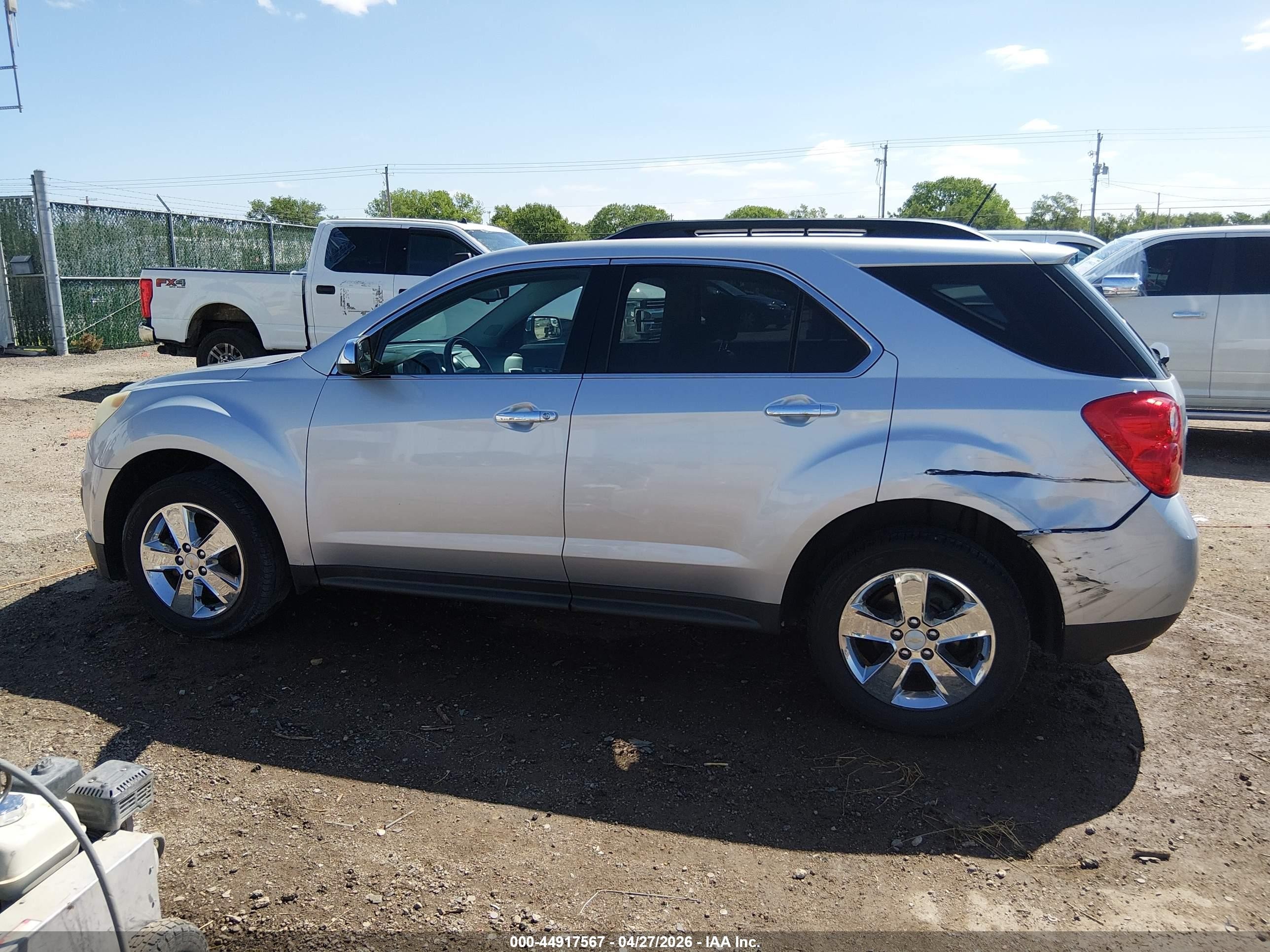 2014 Chevrolet Equinox 1lt Silver vin: 2GNALBEK6E6114317