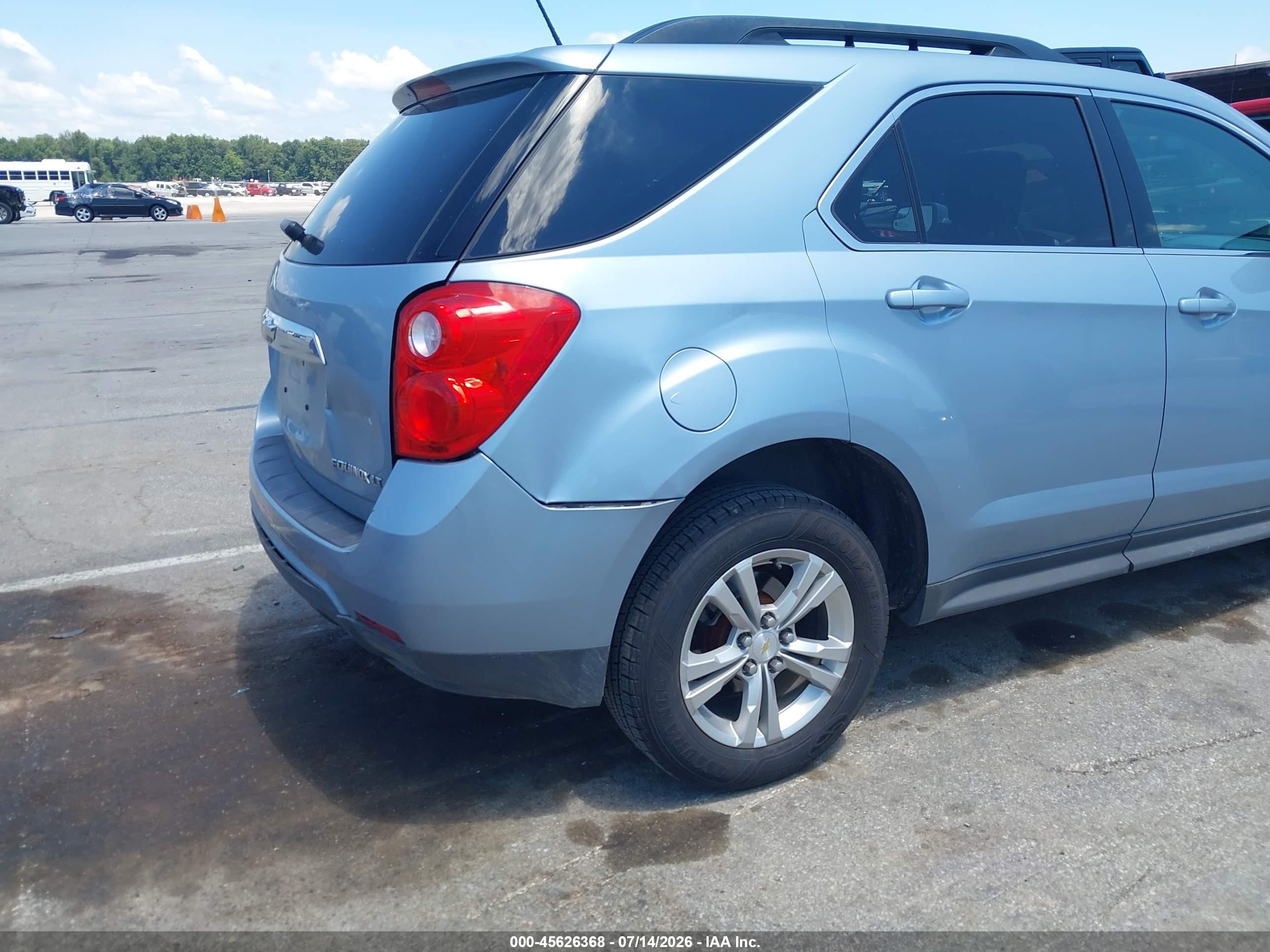 2014 Chevrolet Equinox Lt Light Blue vin: 2GNALBEK6E6209704