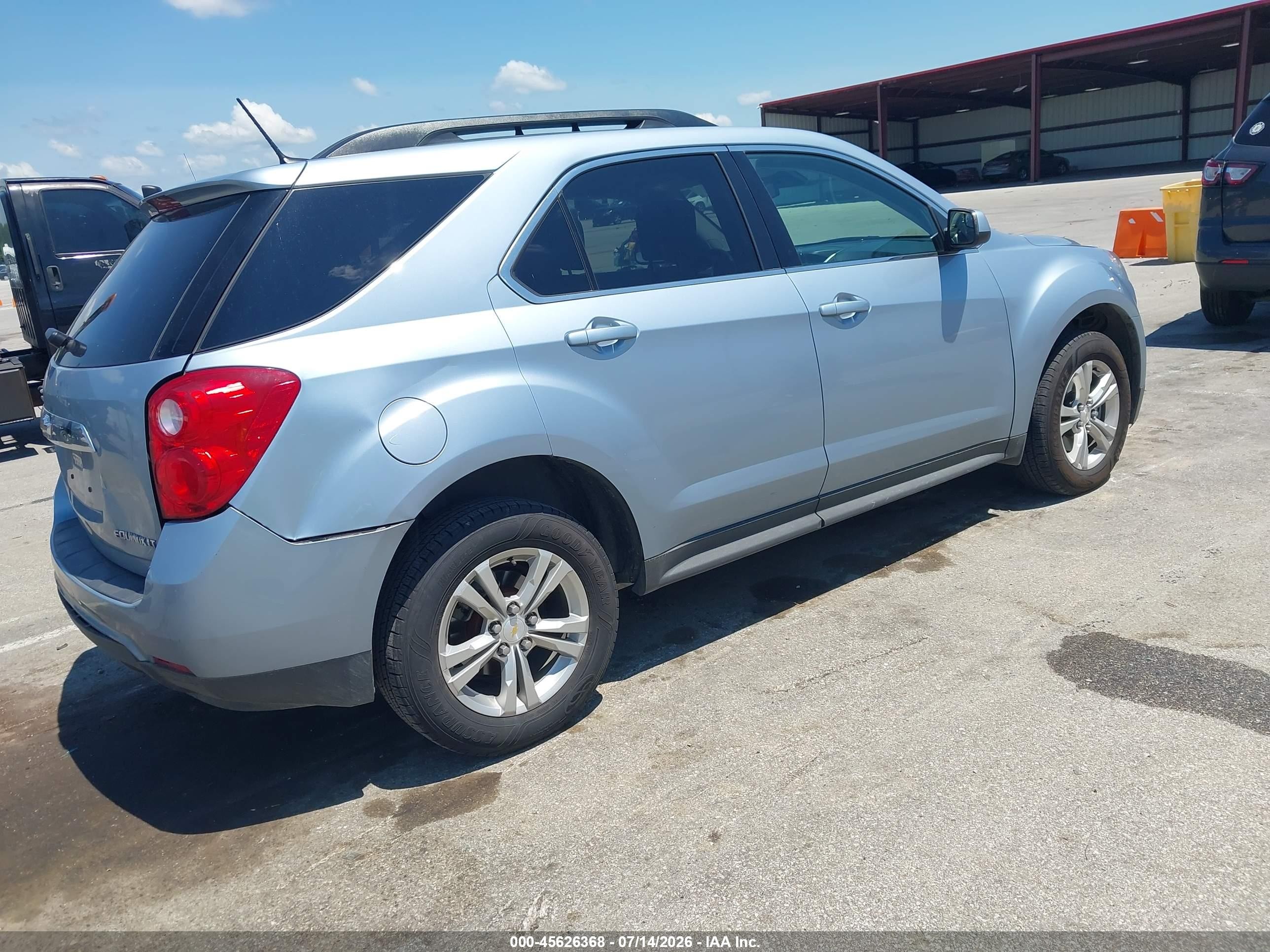 2014 Chevrolet Equinox Lt Light Blue vin: 2GNALBEK6E6209704