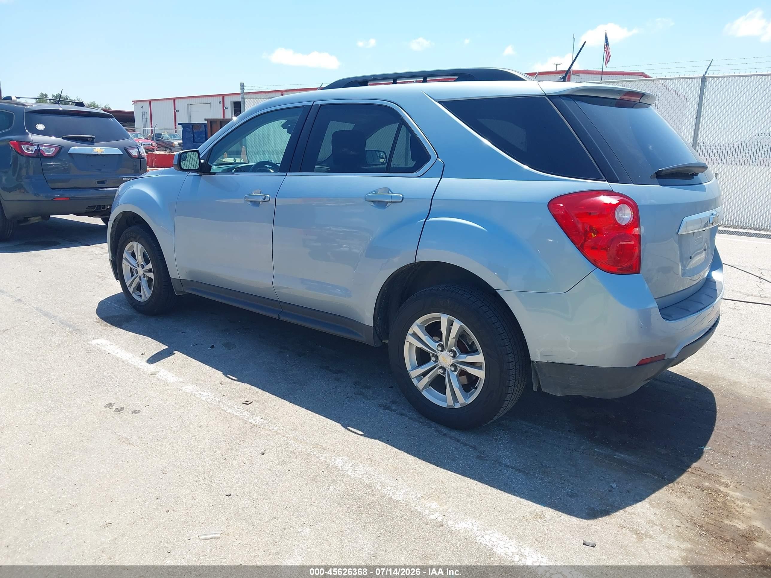 2014 Chevrolet Equinox Lt Light Blue vin: 2GNALBEK6E6209704