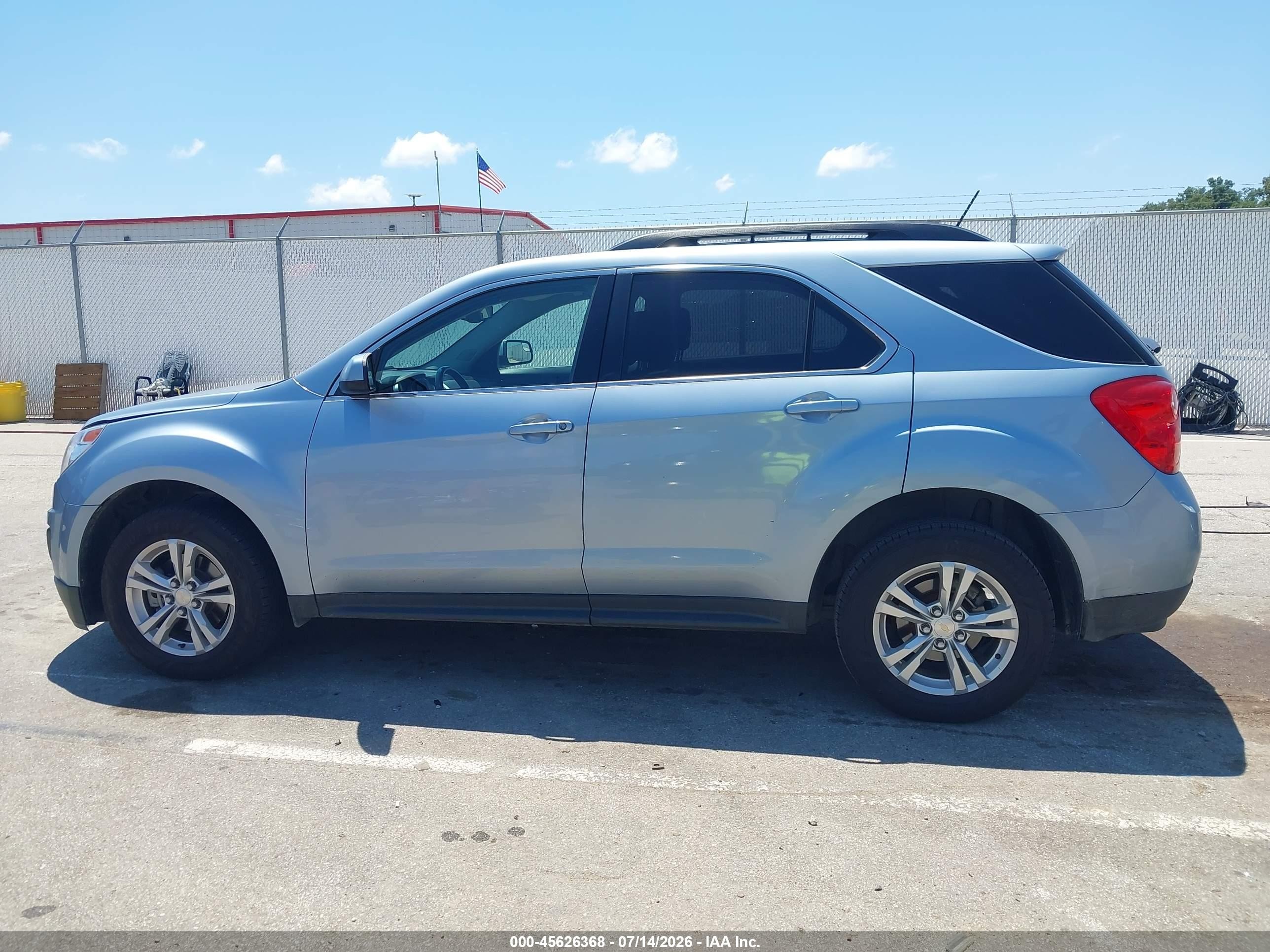2014 Chevrolet Equinox Lt Light Blue vin: 2GNALBEK6E6209704