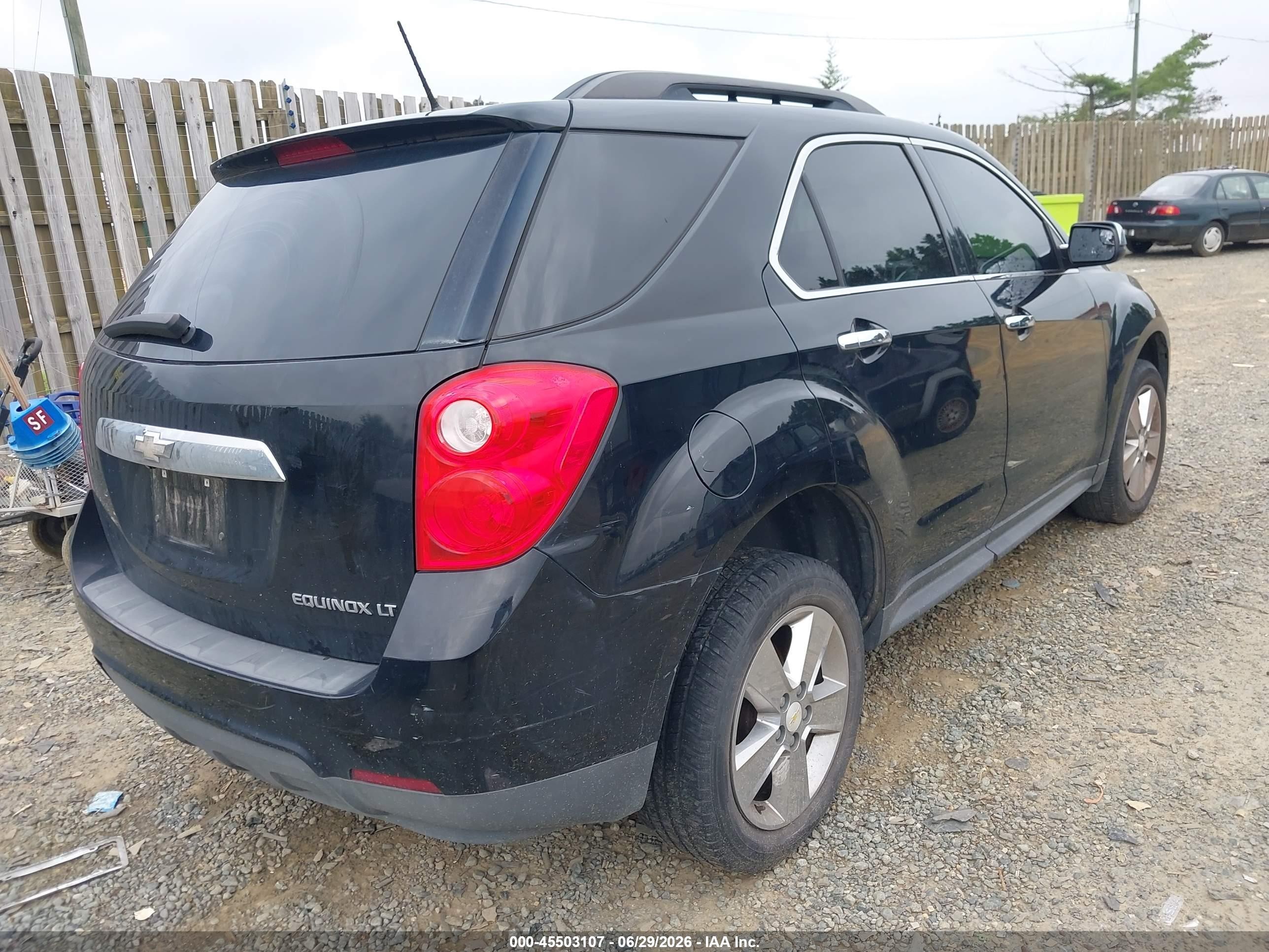2014 Chevrolet Equinox 1lt Black vin: 2GNALBEK6E6324786