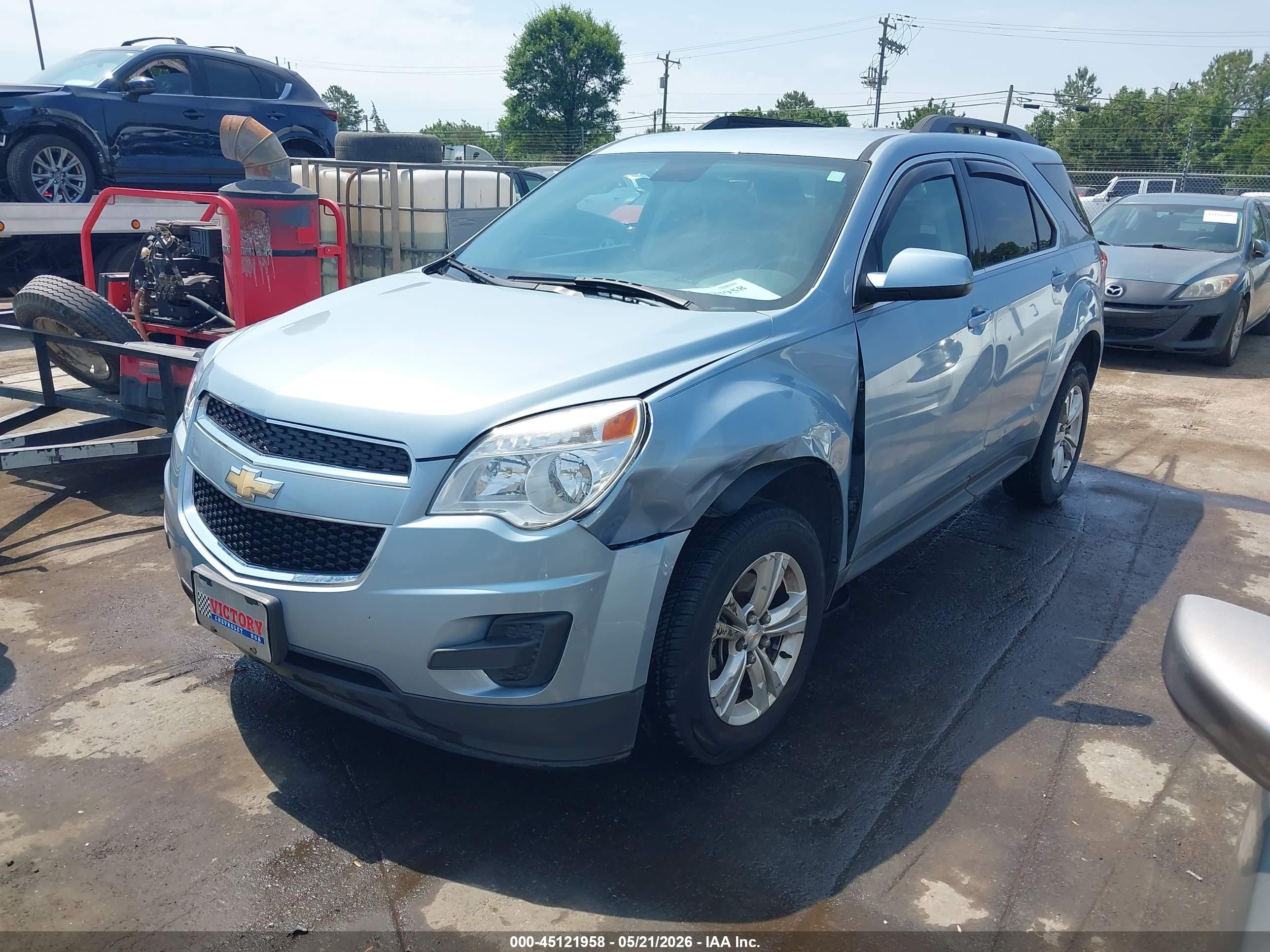 2015 Chevrolet Equinox 1lt Blue vin: 2GNALBEK6F6238377