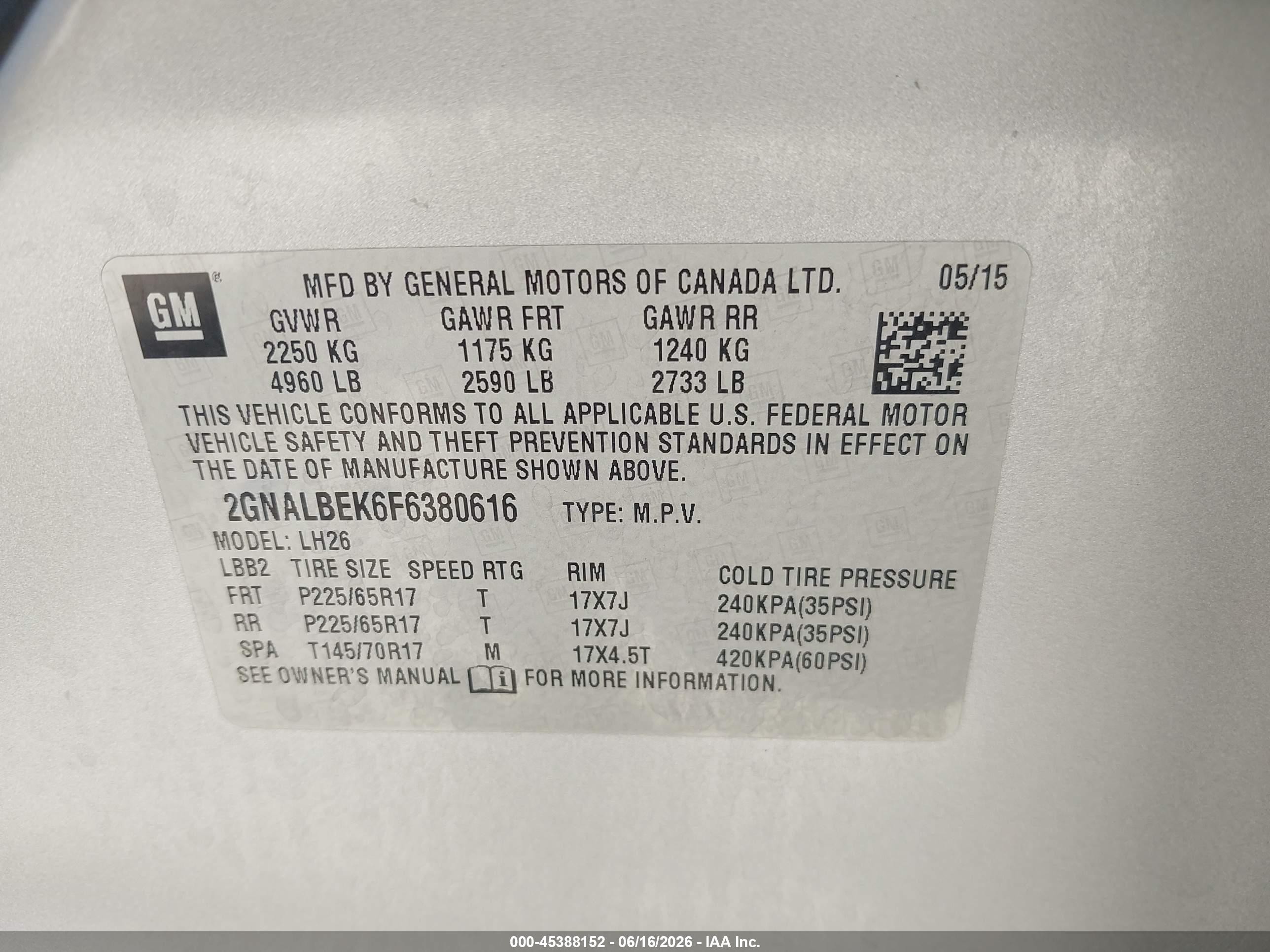 2015 Chevrolet Equinox Lt Silver vin: 2GNALBEK6F6380616