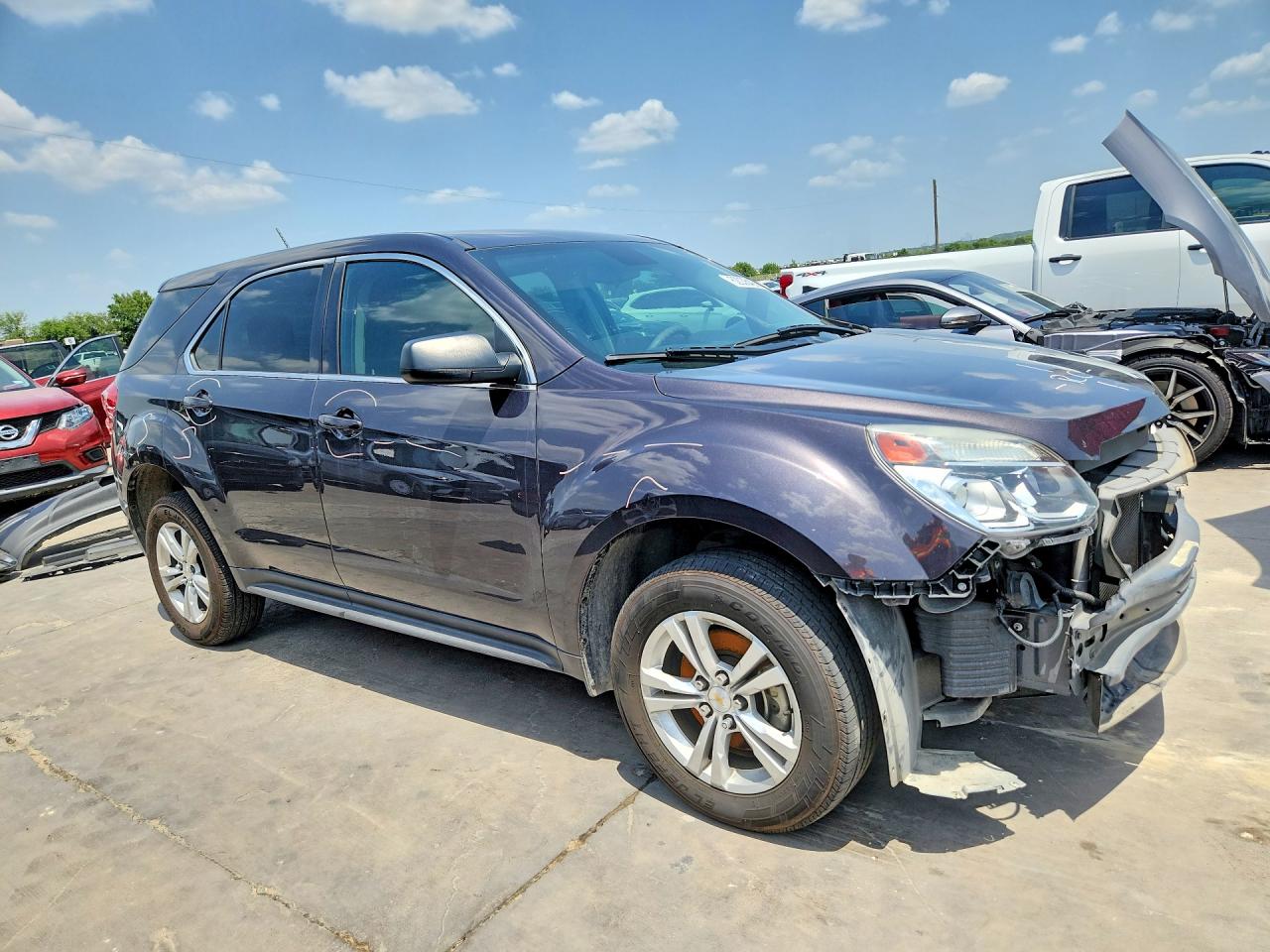 2016 Chevrolet Equinox Ls Blue vin: 2GNALBEK6G6200200