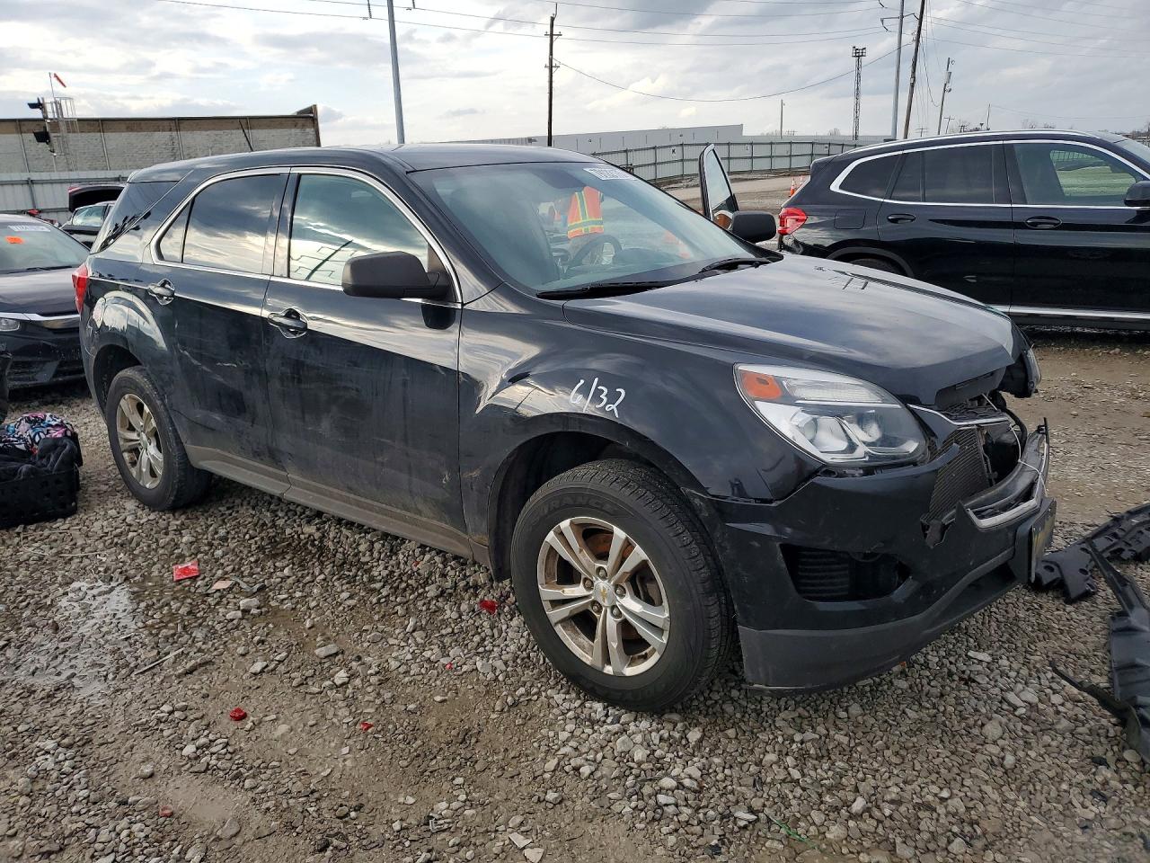 2016 Chevrolet Equinox Ls Черный vin: 2GNALBEK6G6294837