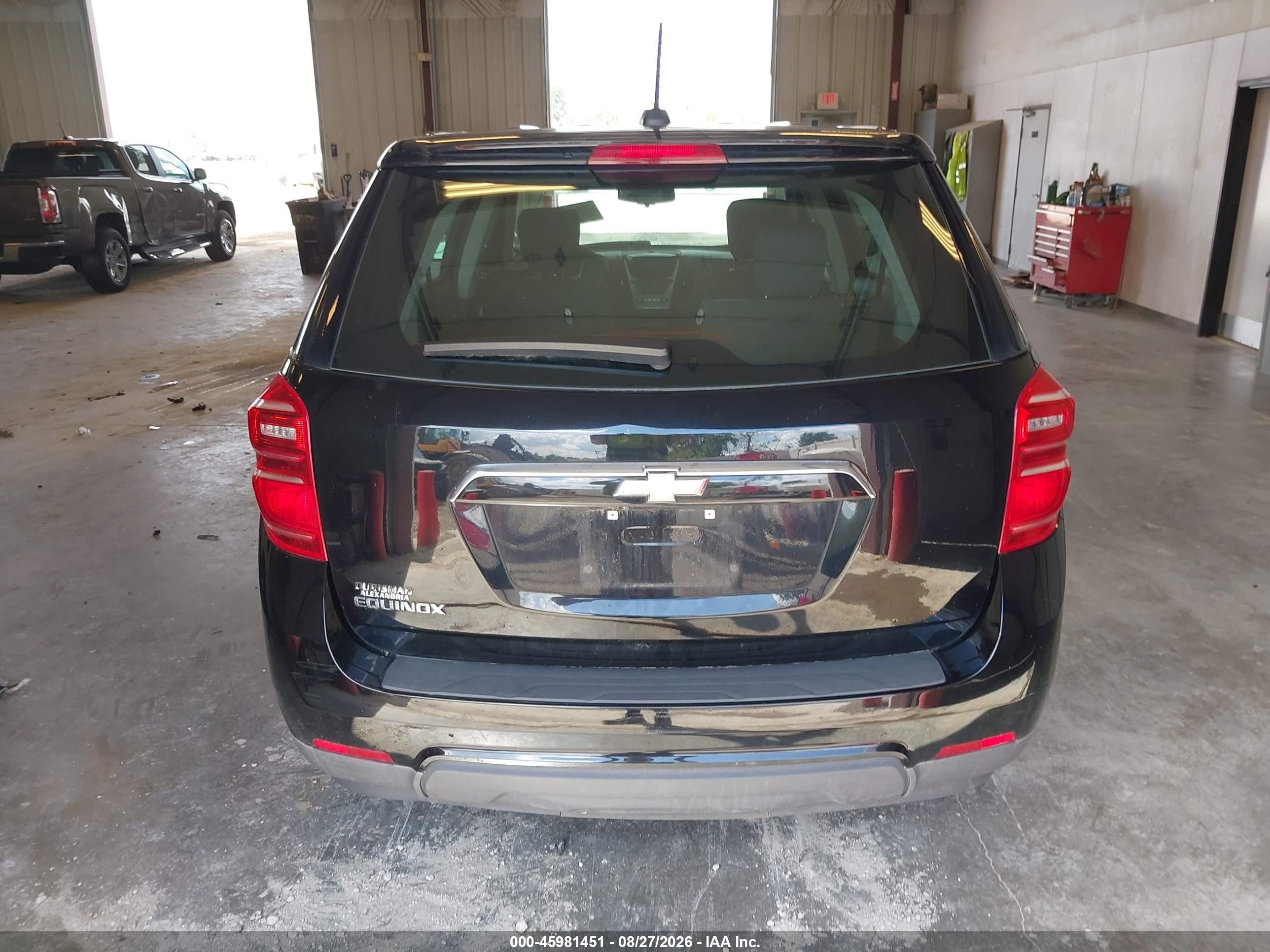 2017 Chevrolet Equinox Ls Black vin: 2GNALBEK6H1589919