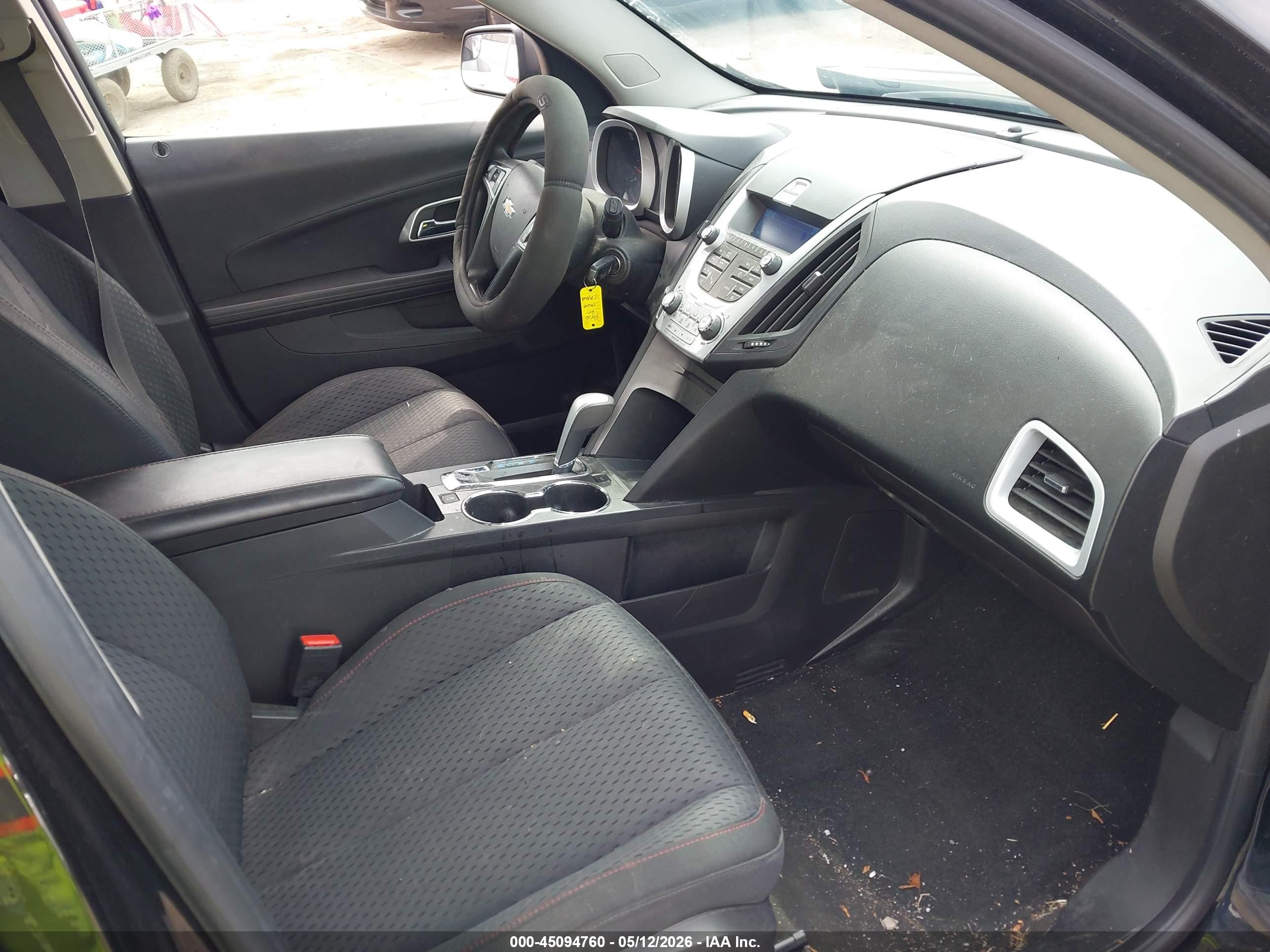 2012 Chevrolet Equinox Ls Черный vin: 2GNALBEK7C1319204