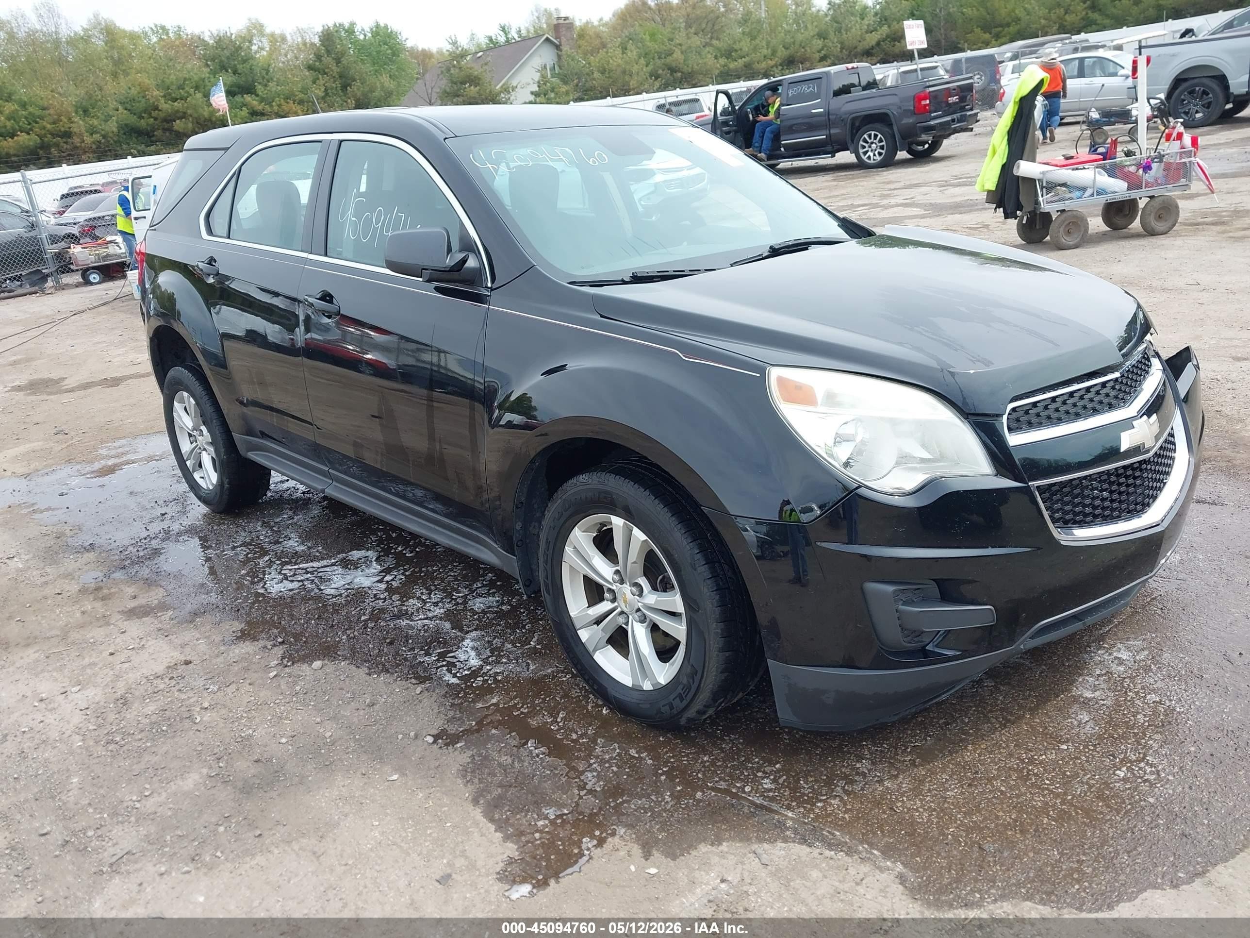 2012 Chevrolet Equinox Ls Черный vin: 2GNALBEK7C1319204