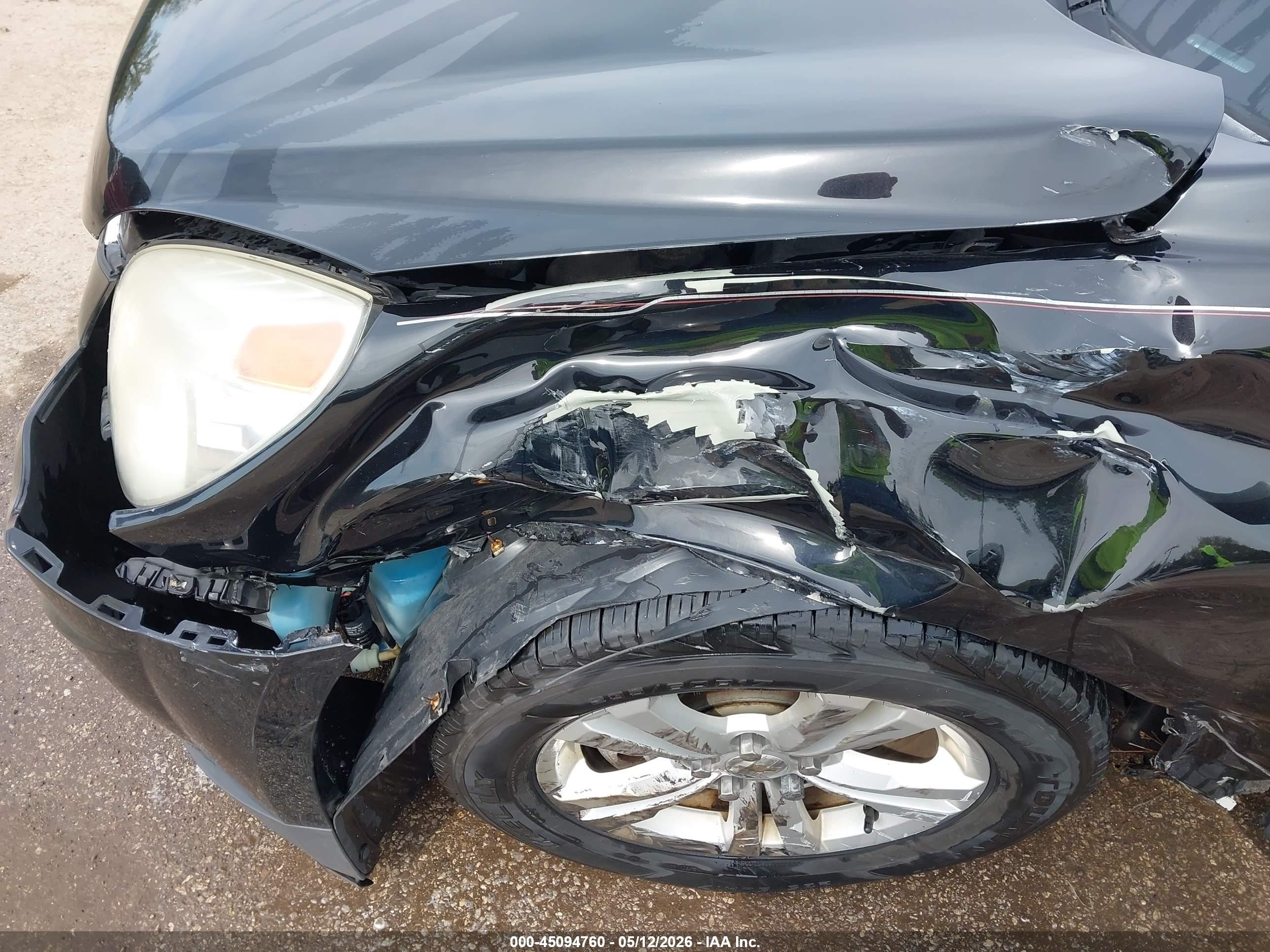 2012 Chevrolet Equinox Ls Черный vin: 2GNALBEK7C1319204