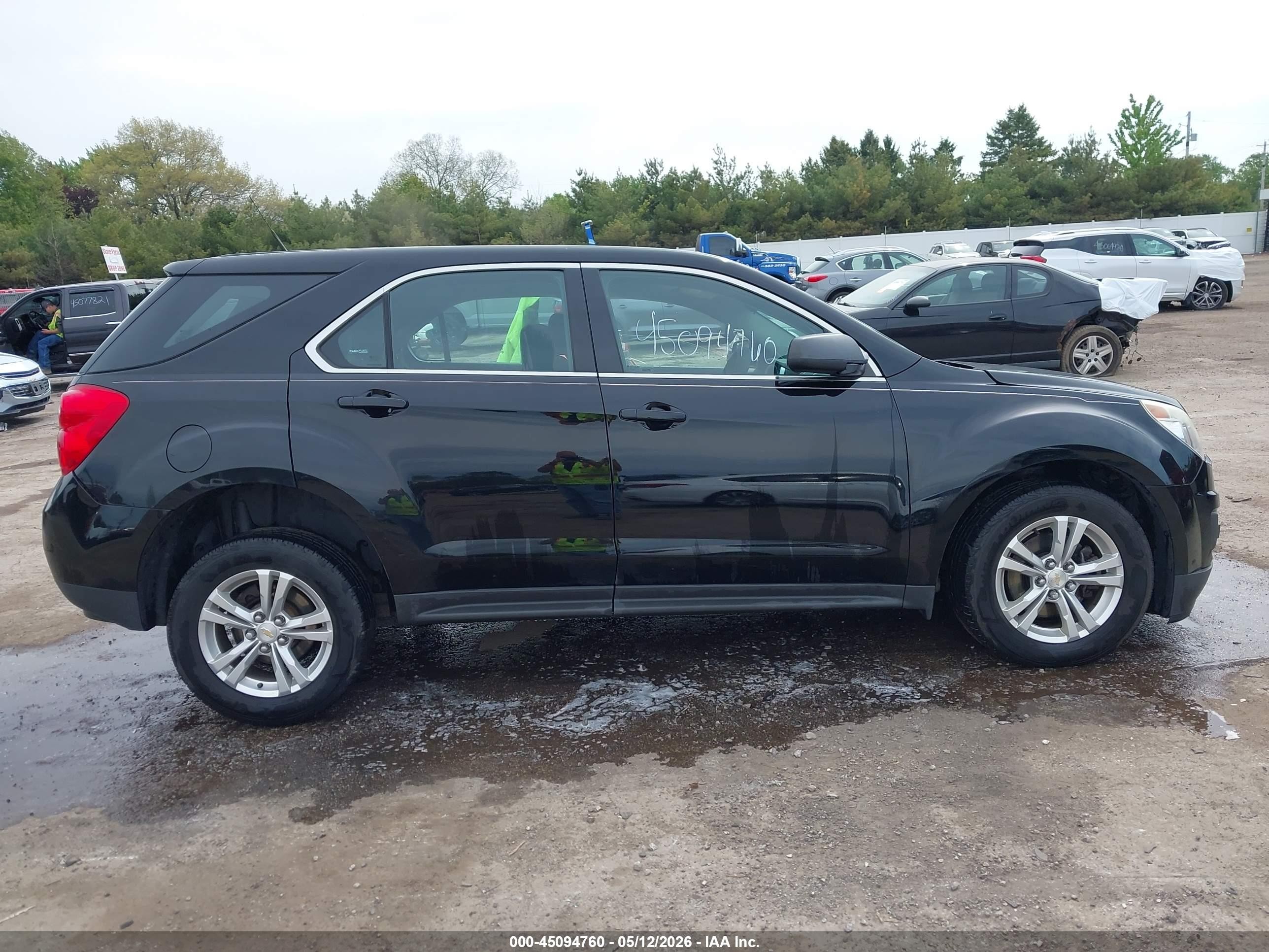 2012 Chevrolet Equinox Ls Черный vin: 2GNALBEK7C1319204
