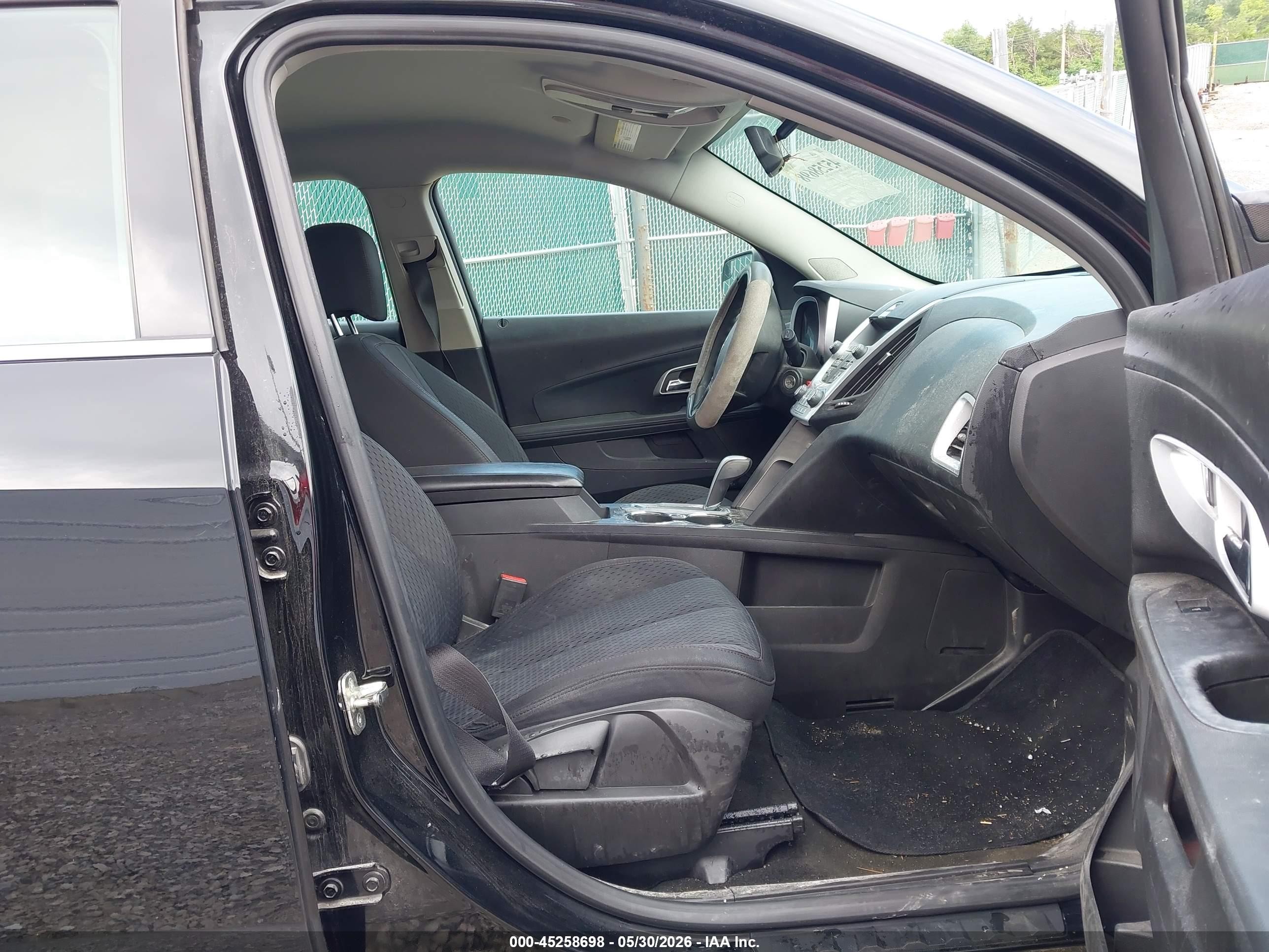 2012 Chevrolet Equinox Ls Black vin: 2GNALBEK7C1339453