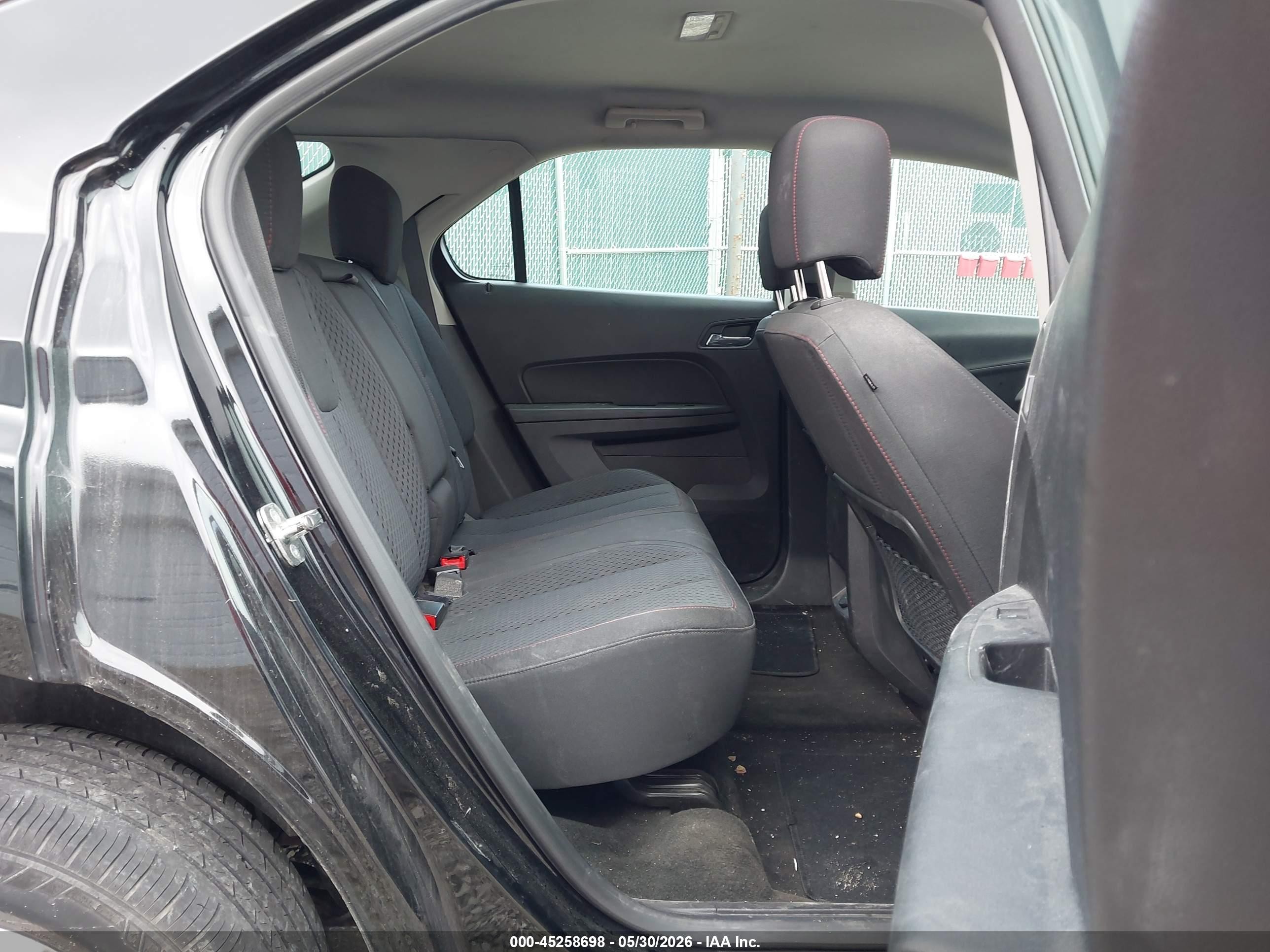 2012 Chevrolet Equinox Ls Black vin: 2GNALBEK7C1339453