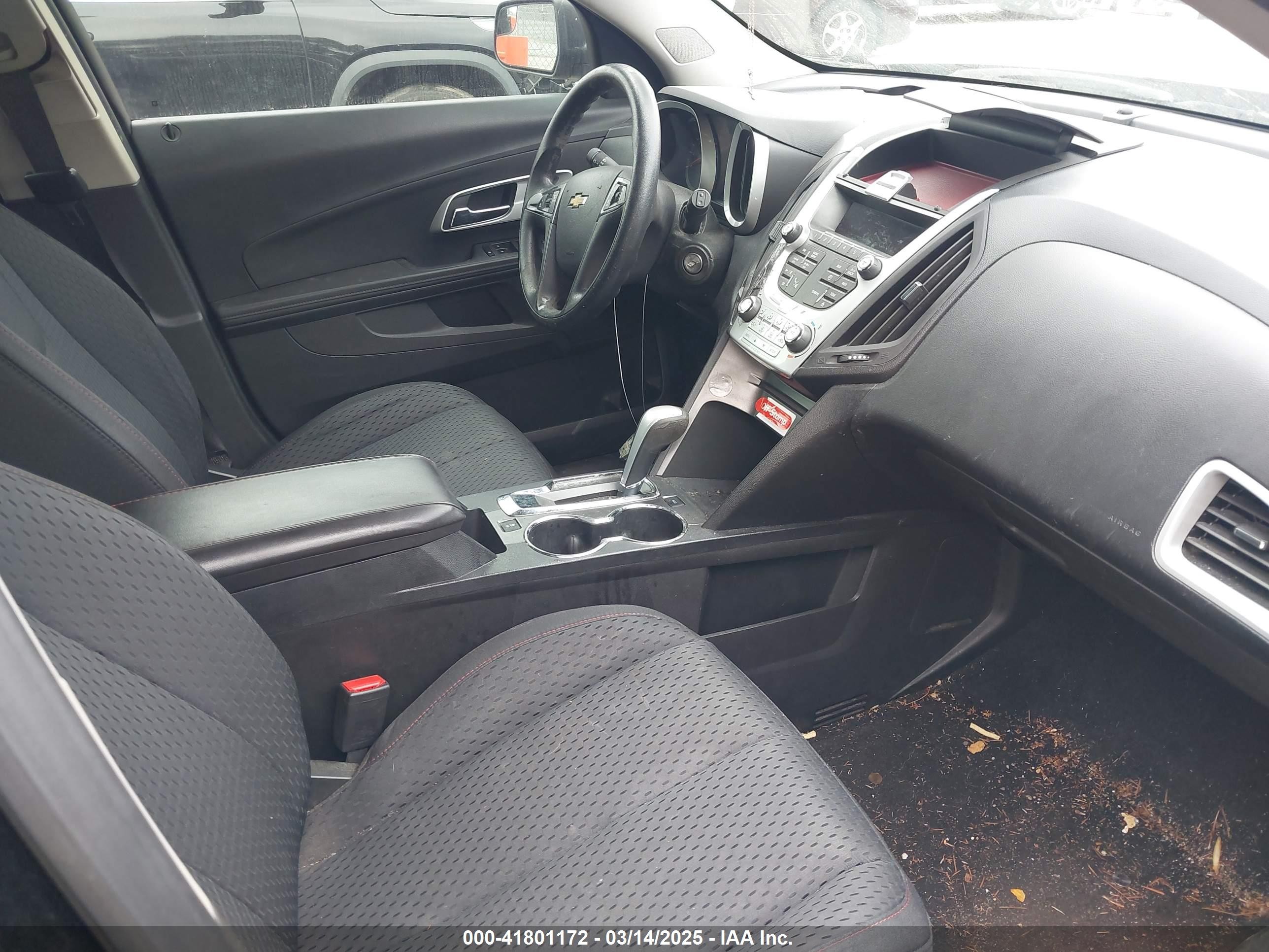 2012 Chevrolet Equinox Ls Black vin: 2GNALBEK7C6316869