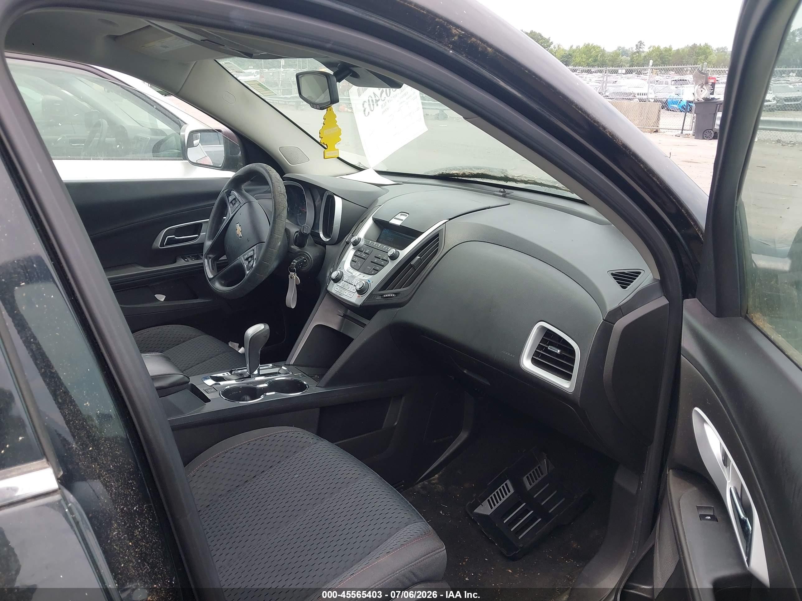 2013 Chevrolet Equinox Ls Black vin: 2GNALBEK7D1118193