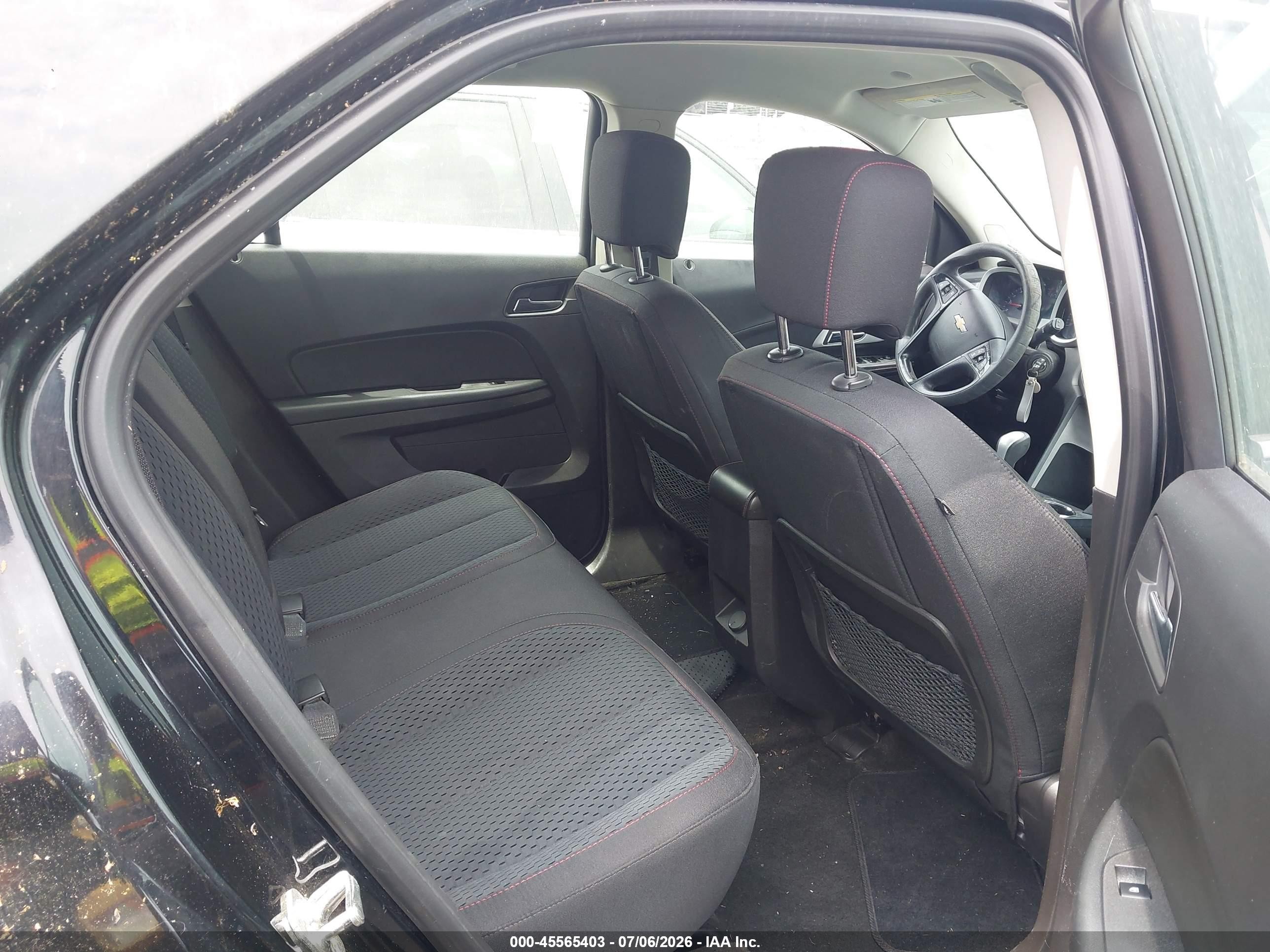 2013 Chevrolet Equinox Ls Black vin: 2GNALBEK7D1118193