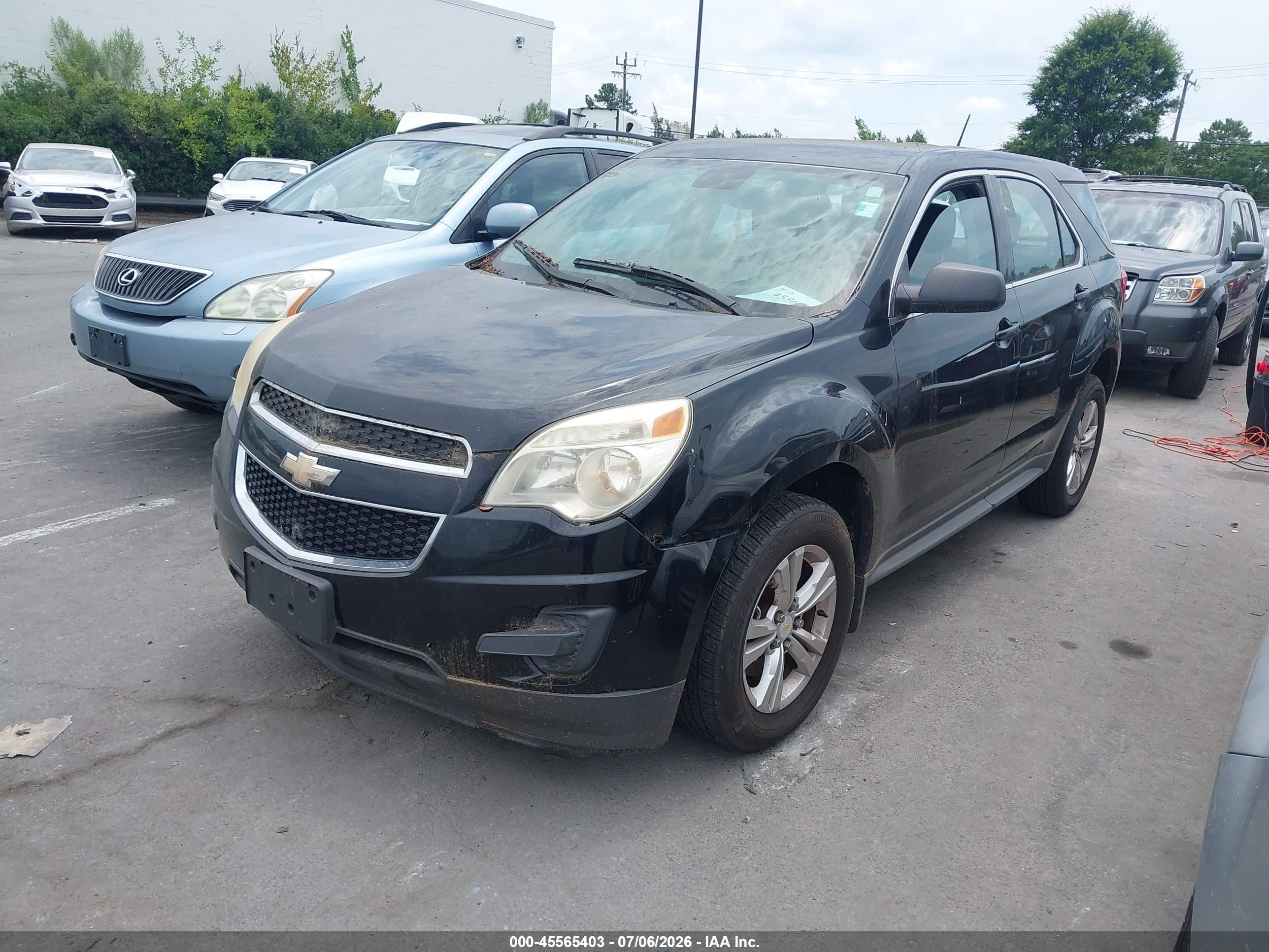 2013 Chevrolet Equinox Ls Black vin: 2GNALBEK7D1118193