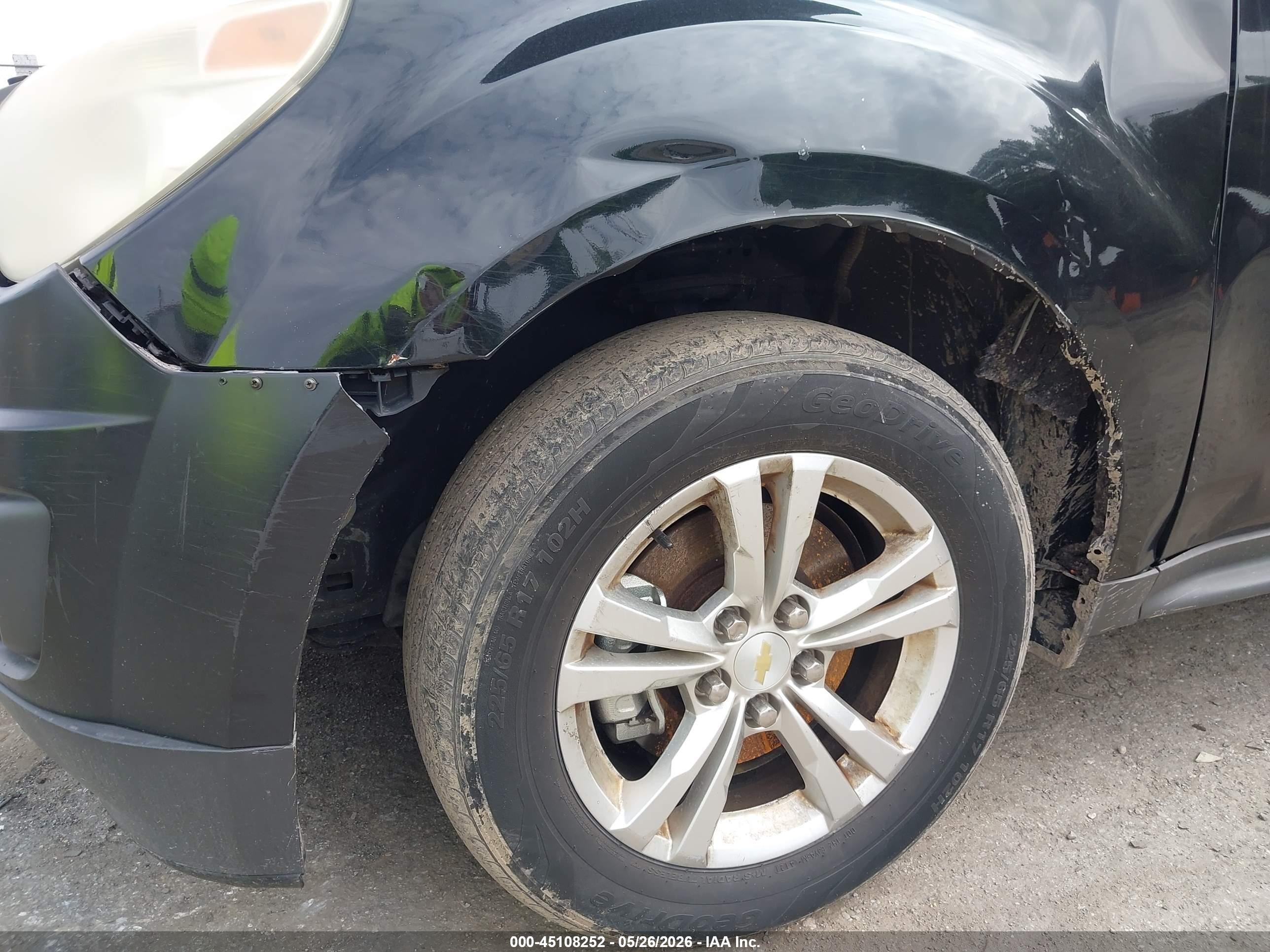 2013 Chevrolet Equinox Ls Черный vin: 2GNALBEK7D1143935