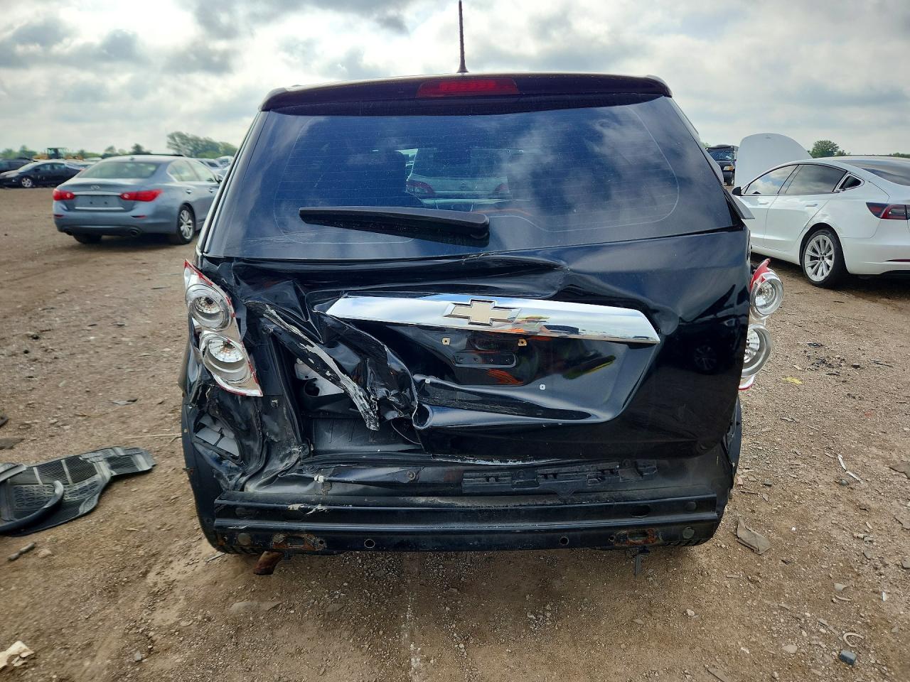 2013 Chevrolet Equinox Ls Black vin: 2GNALBEK7D1261130
