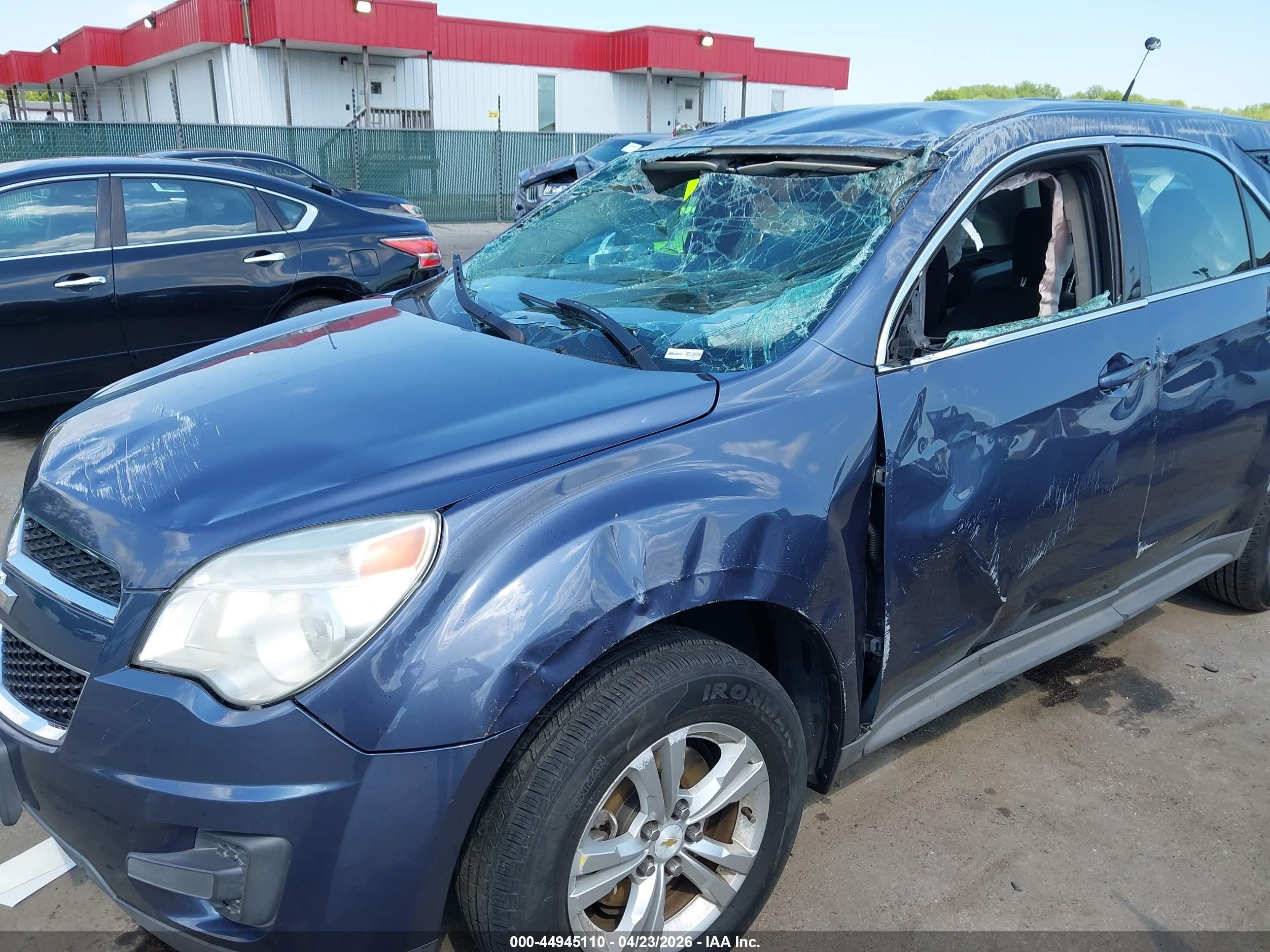 2013 Chevrolet Equinox Ls Blue vin: 2GNALBEK7D6145011