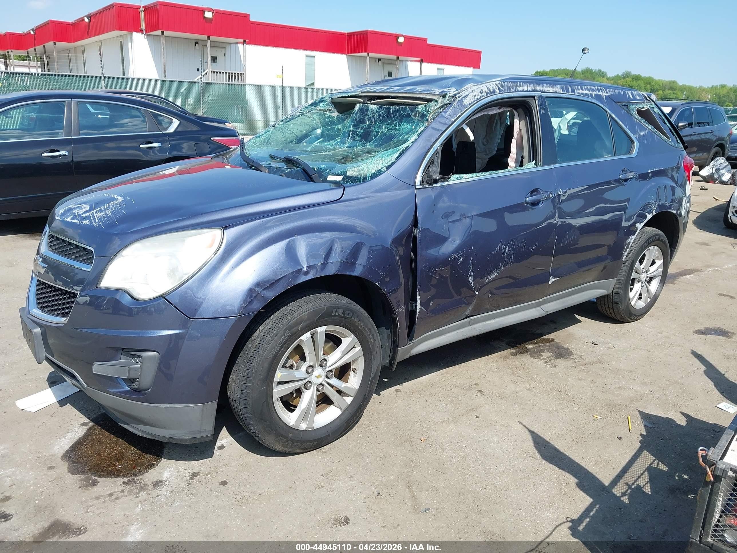 2013 Chevrolet Equinox Ls Blue vin: 2GNALBEK7D6145011