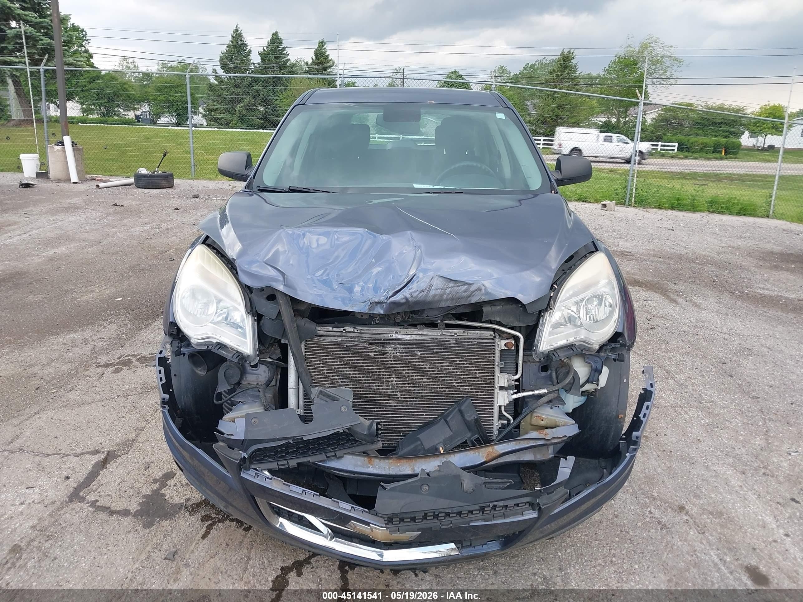 2013 Chevrolet Equinox Ls Blue vin: 2GNALBEK7D6305257