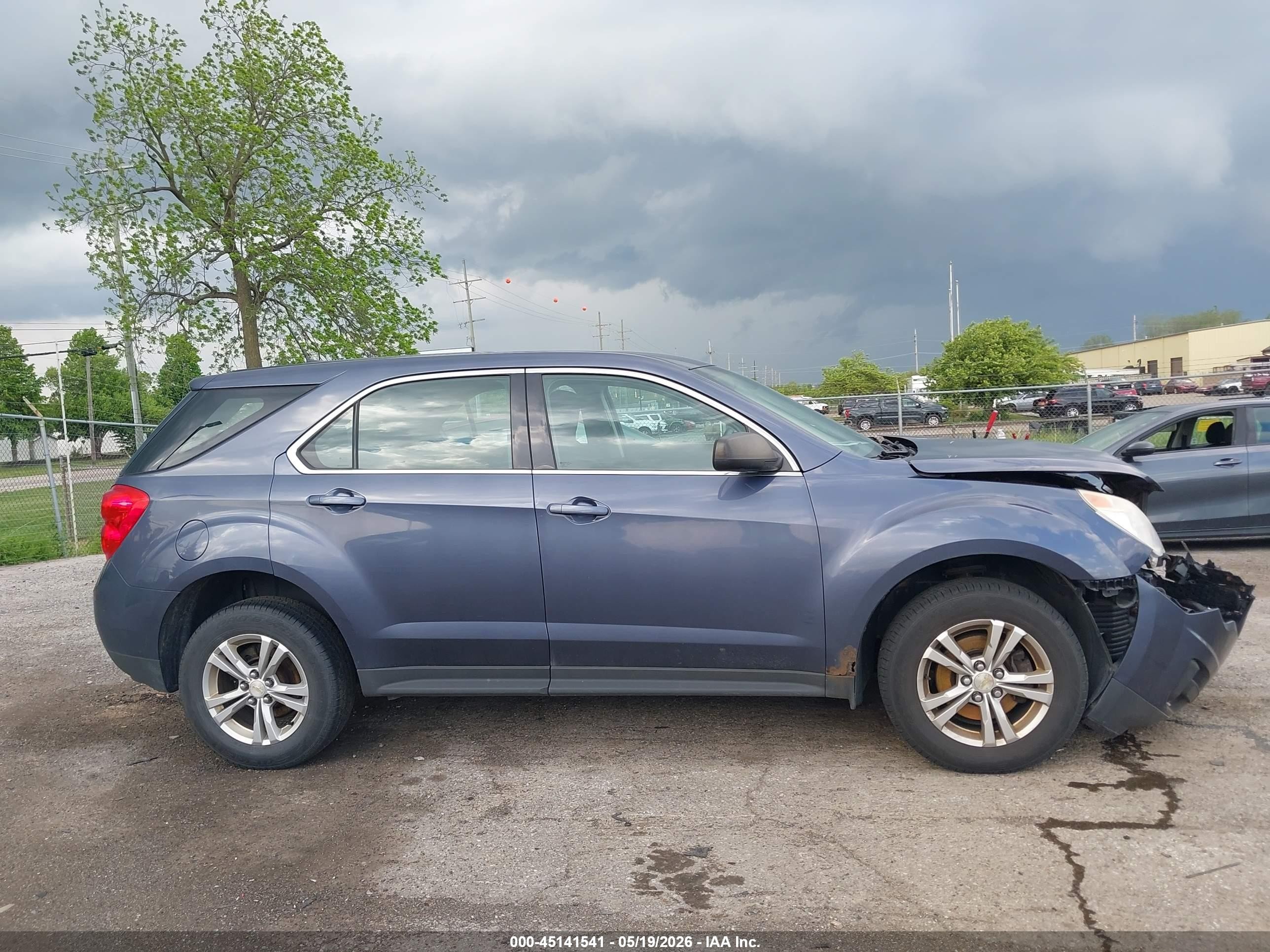 2013 Chevrolet Equinox Ls Blue vin: 2GNALBEK7D6305257