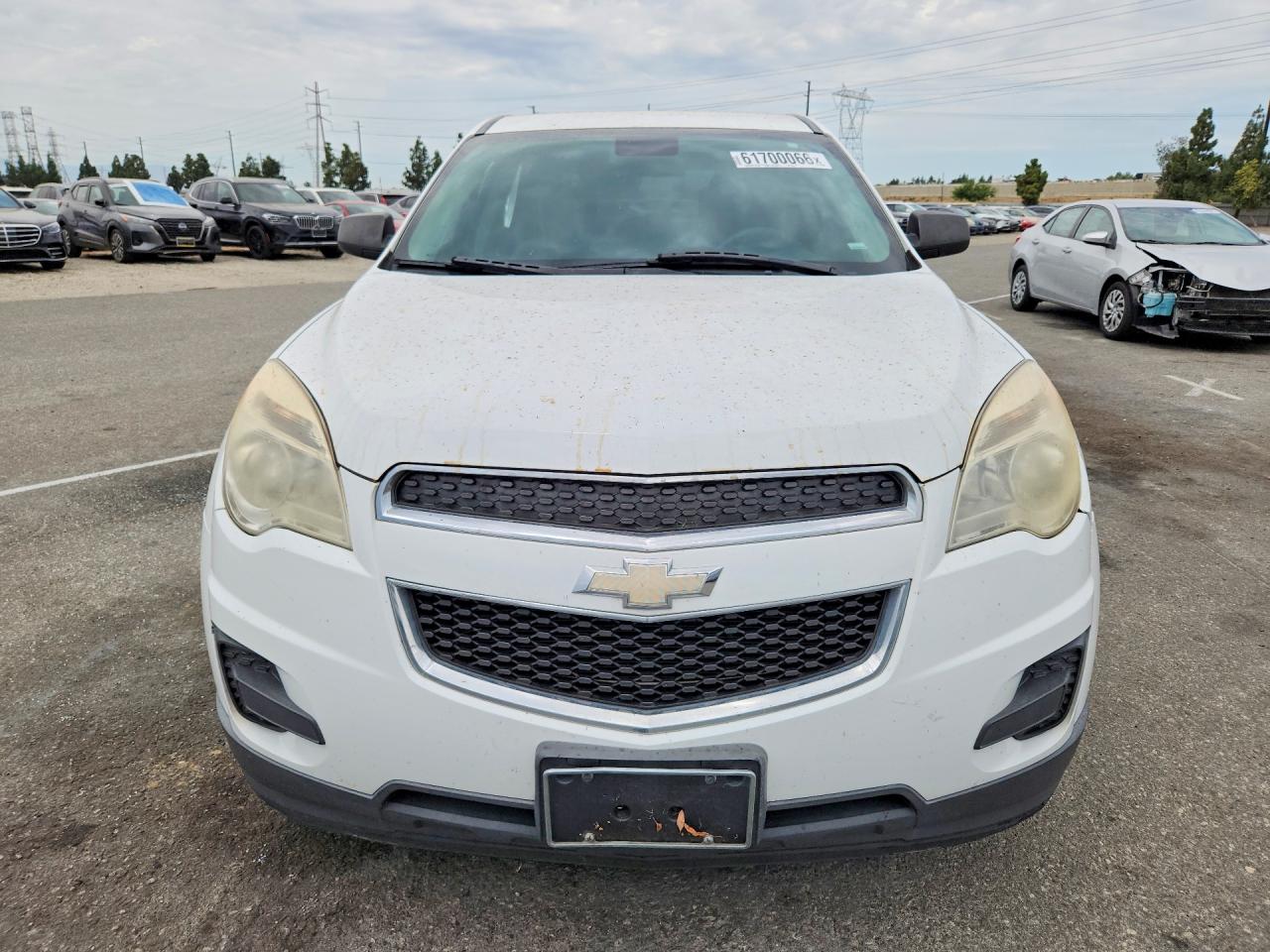2013 Chevrolet Equinox Ls White vin: 2GNALBEK7D6306134
