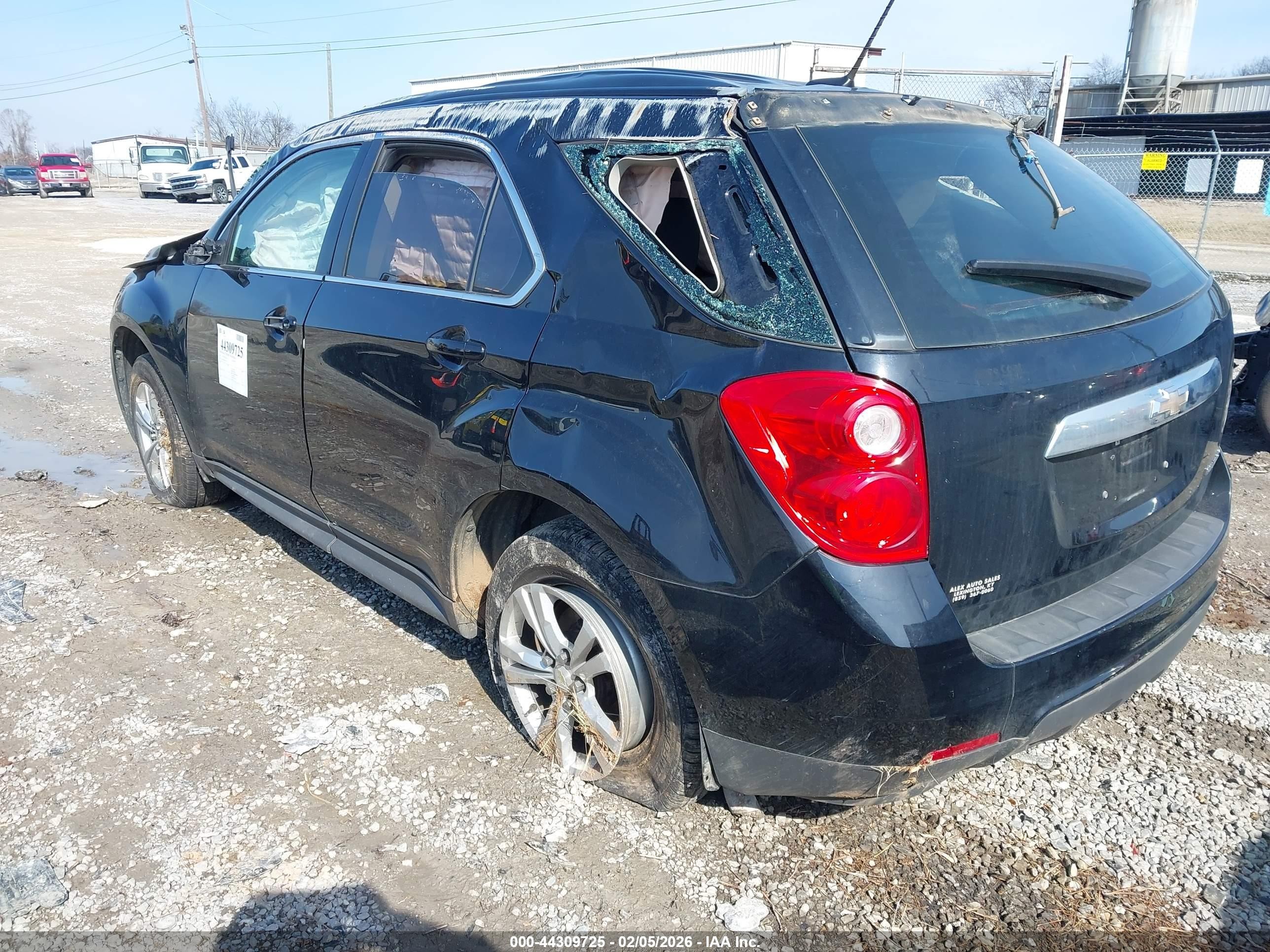 2013 Chevrolet Equinox Ls Black vin: 2GNALBEK7D6327565