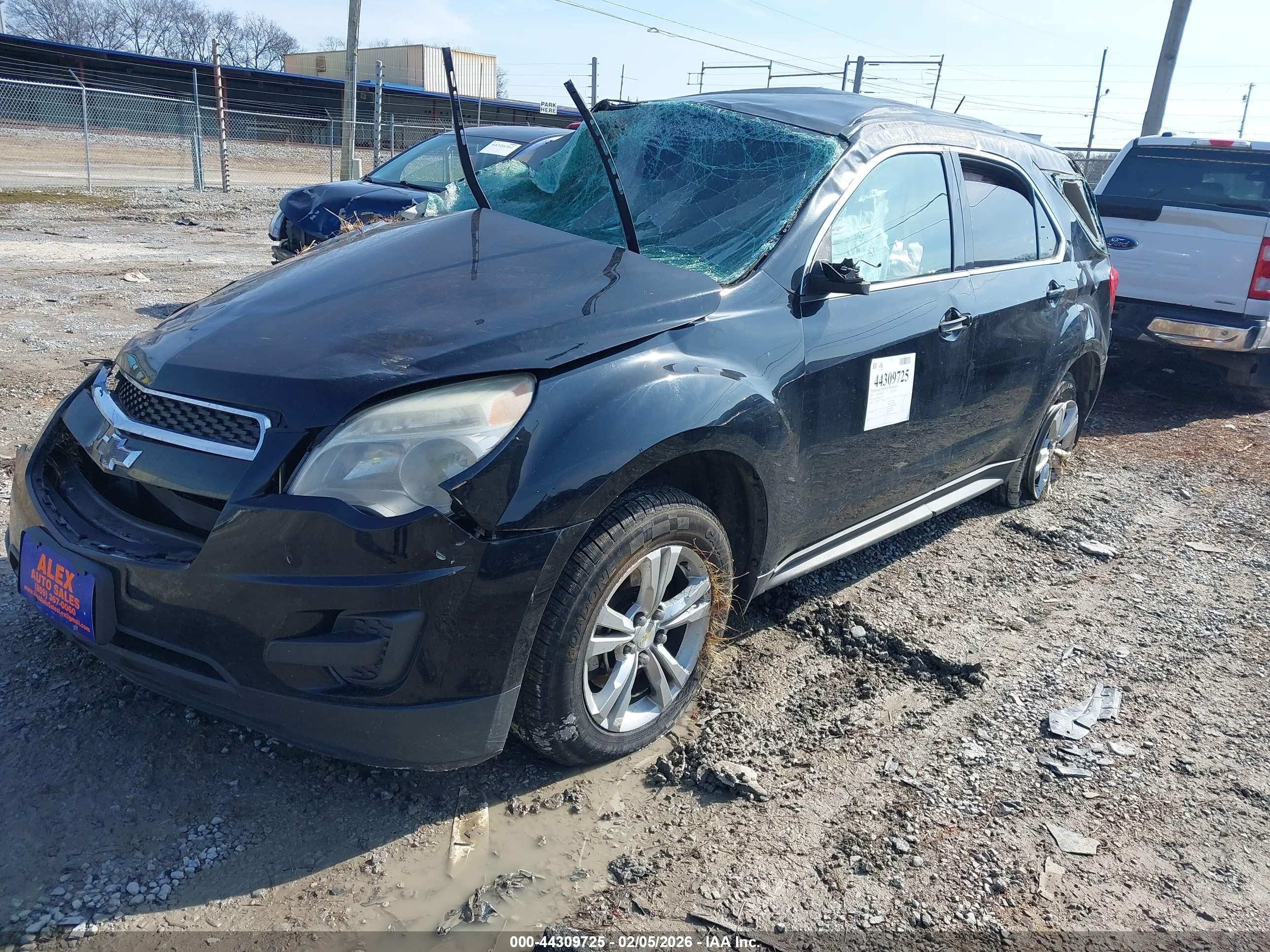 2013 Chevrolet Equinox Ls Black vin: 2GNALBEK7D6327565