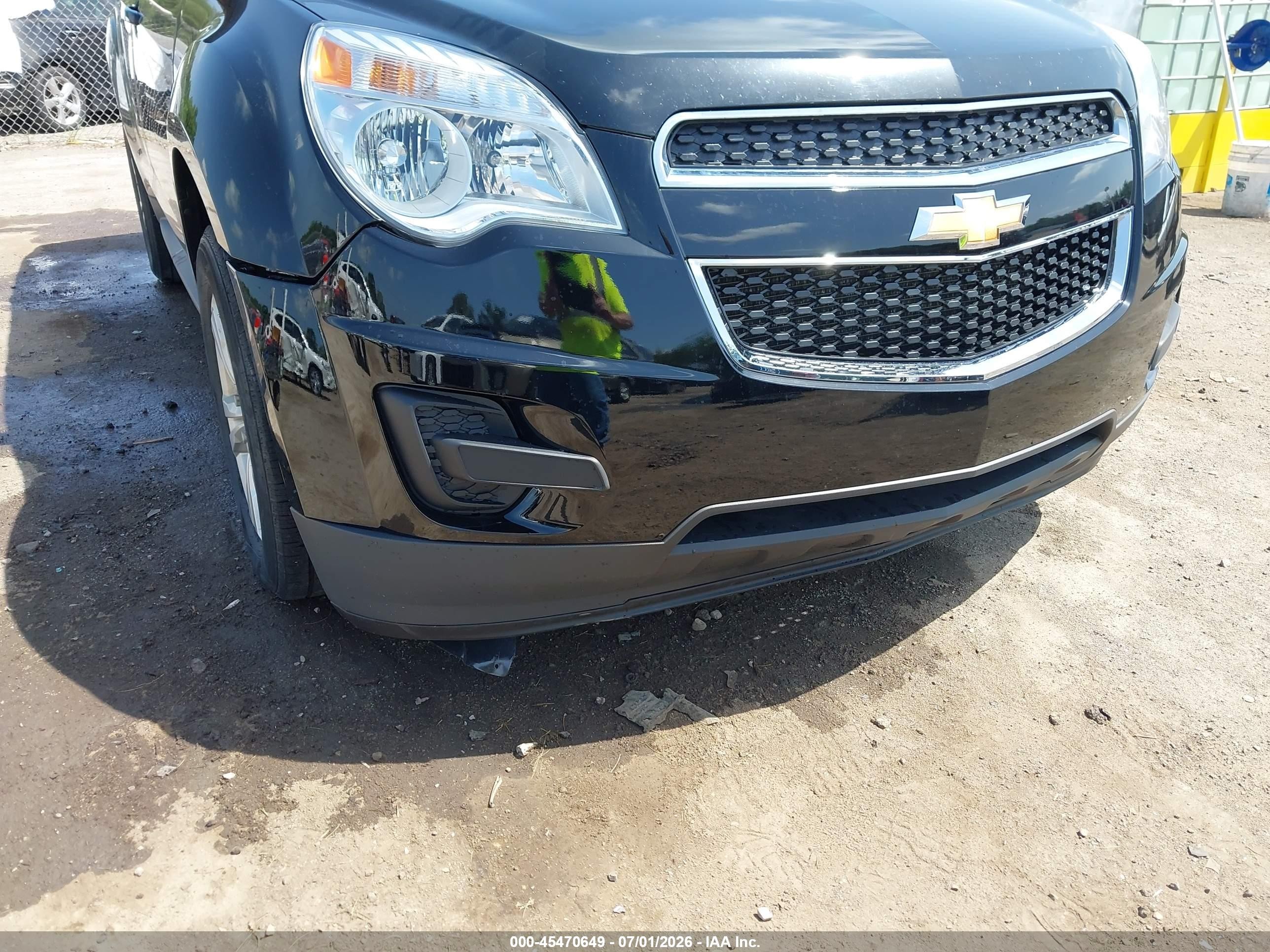 2013 Chevrolet Equinox Ls Black vin: 2GNALBEK7D6380122