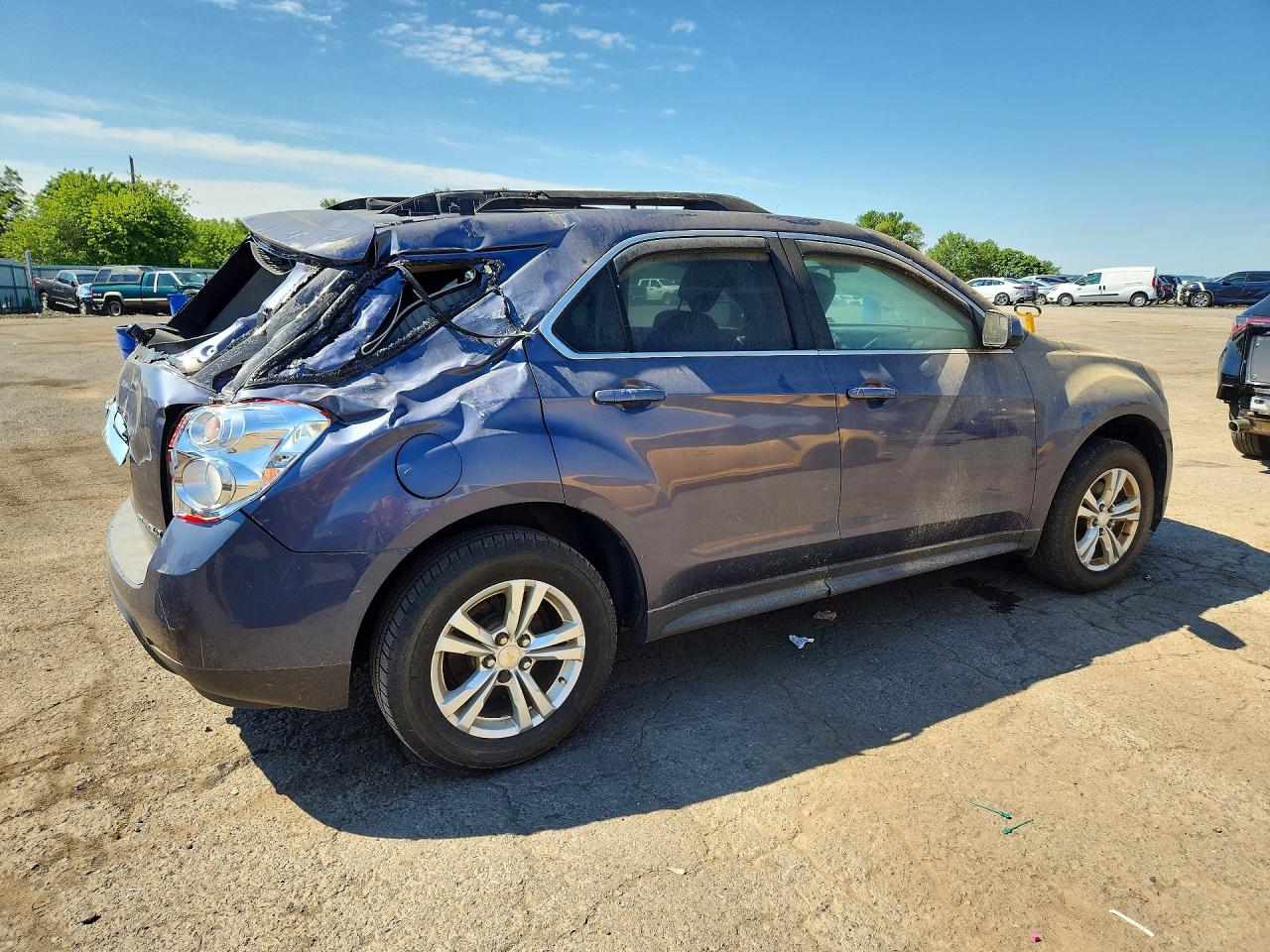 2014 Chevrolet Equinox Lt Blue vin: 2GNALBEK7E6105450