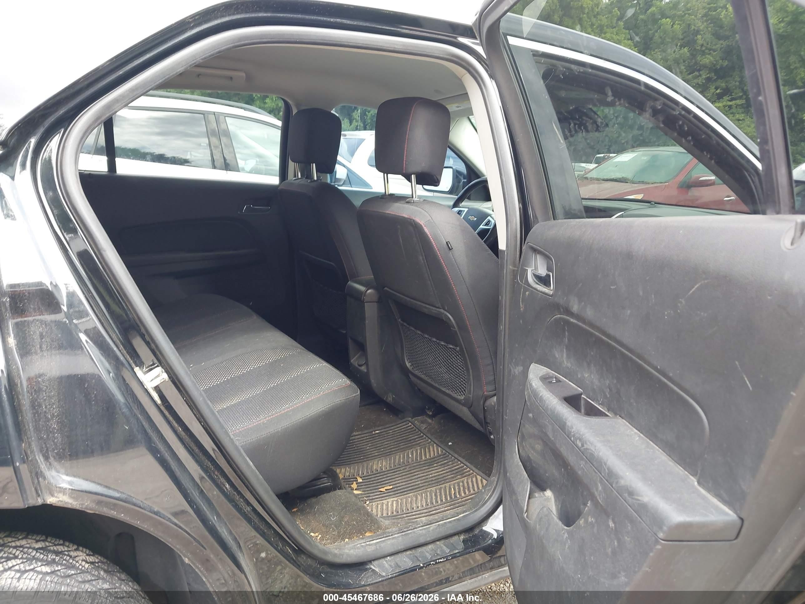 2014 Chevrolet Equinox Lt Black vin: 2GNALBEK7E6219304