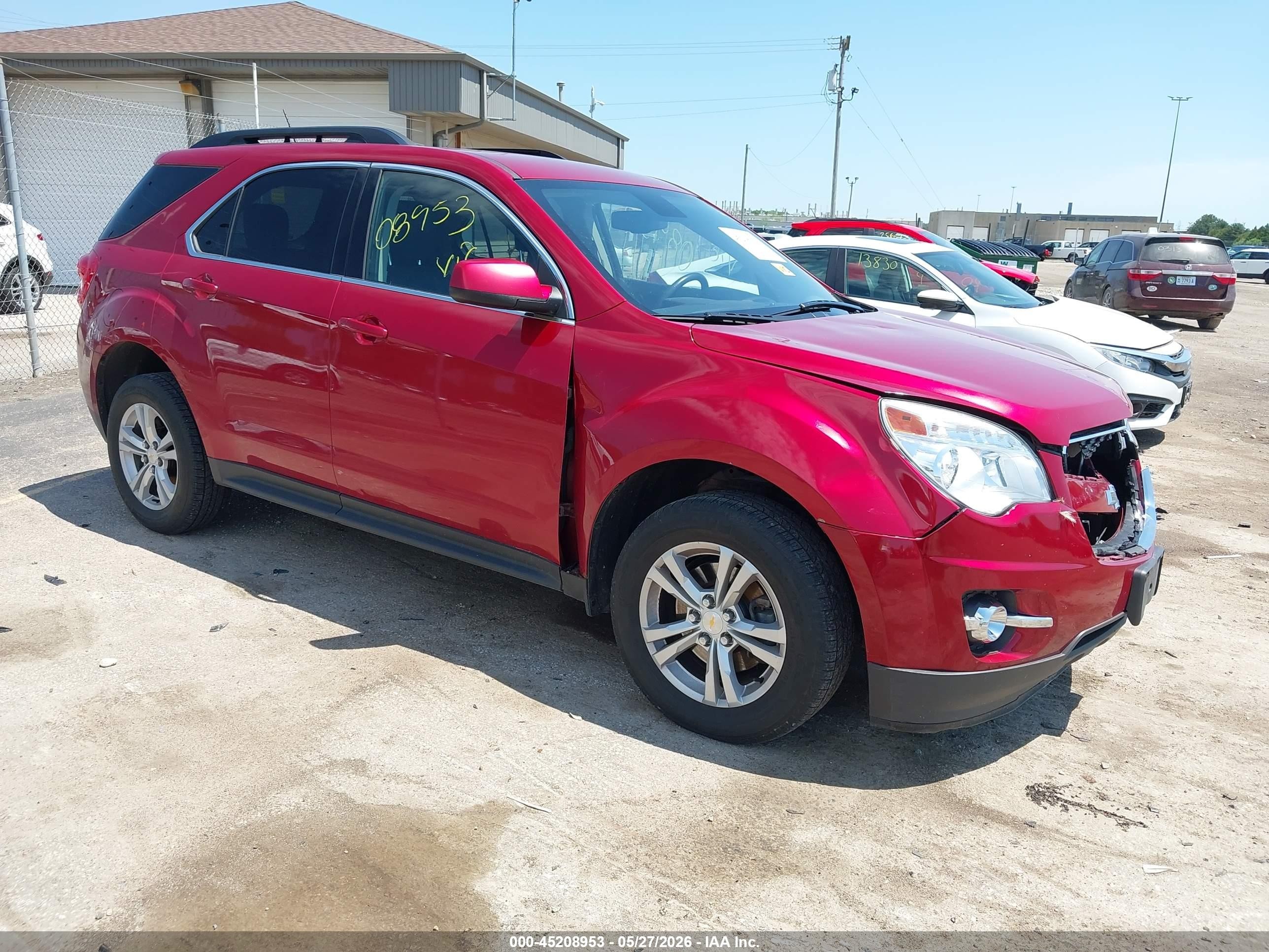 2014 Chevrolet Equinox 1lt Red vin: 2GNALBEK7E6227225