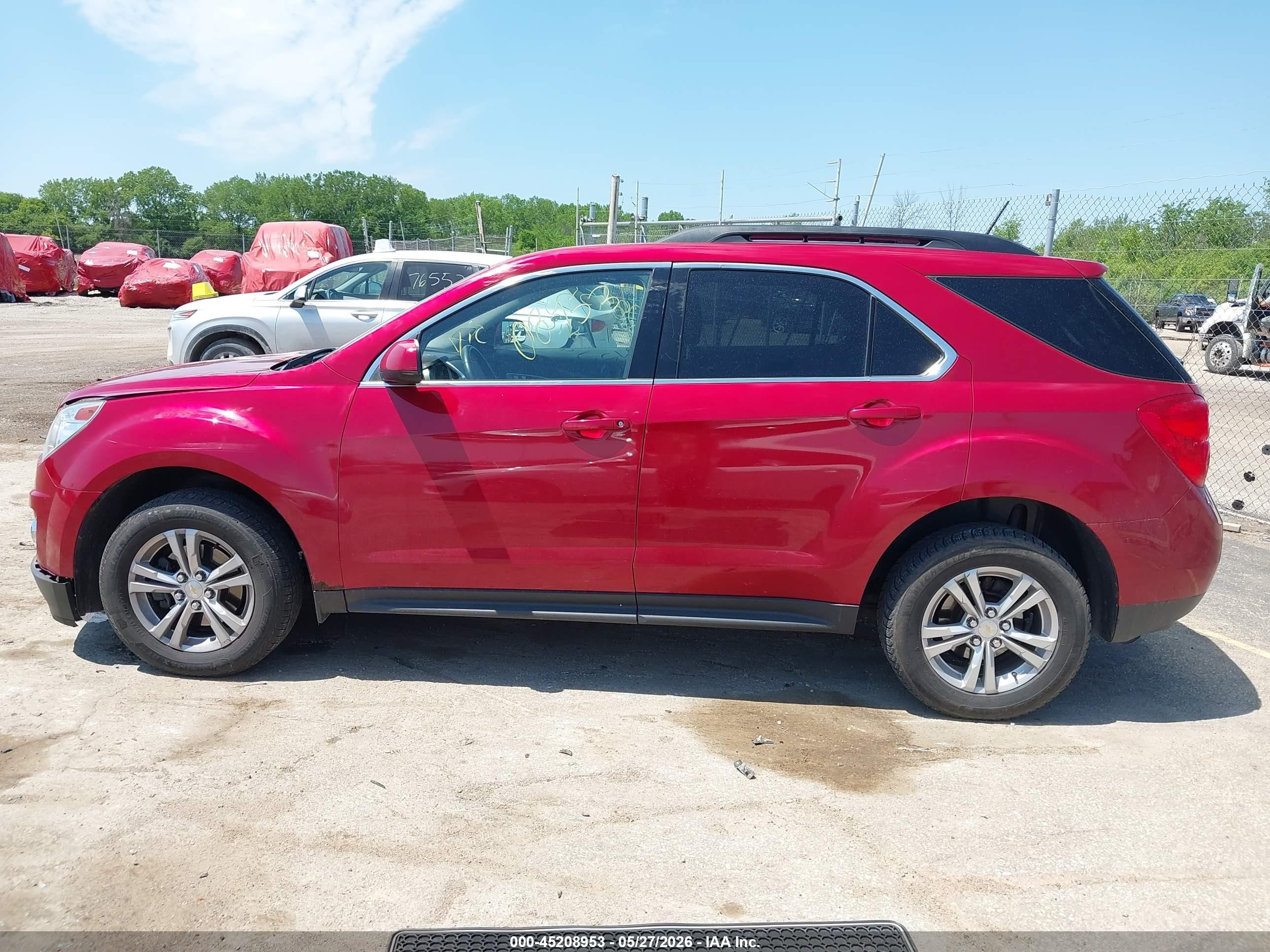 2014 Chevrolet Equinox 1lt Красный vin: 2GNALBEK7E6227225