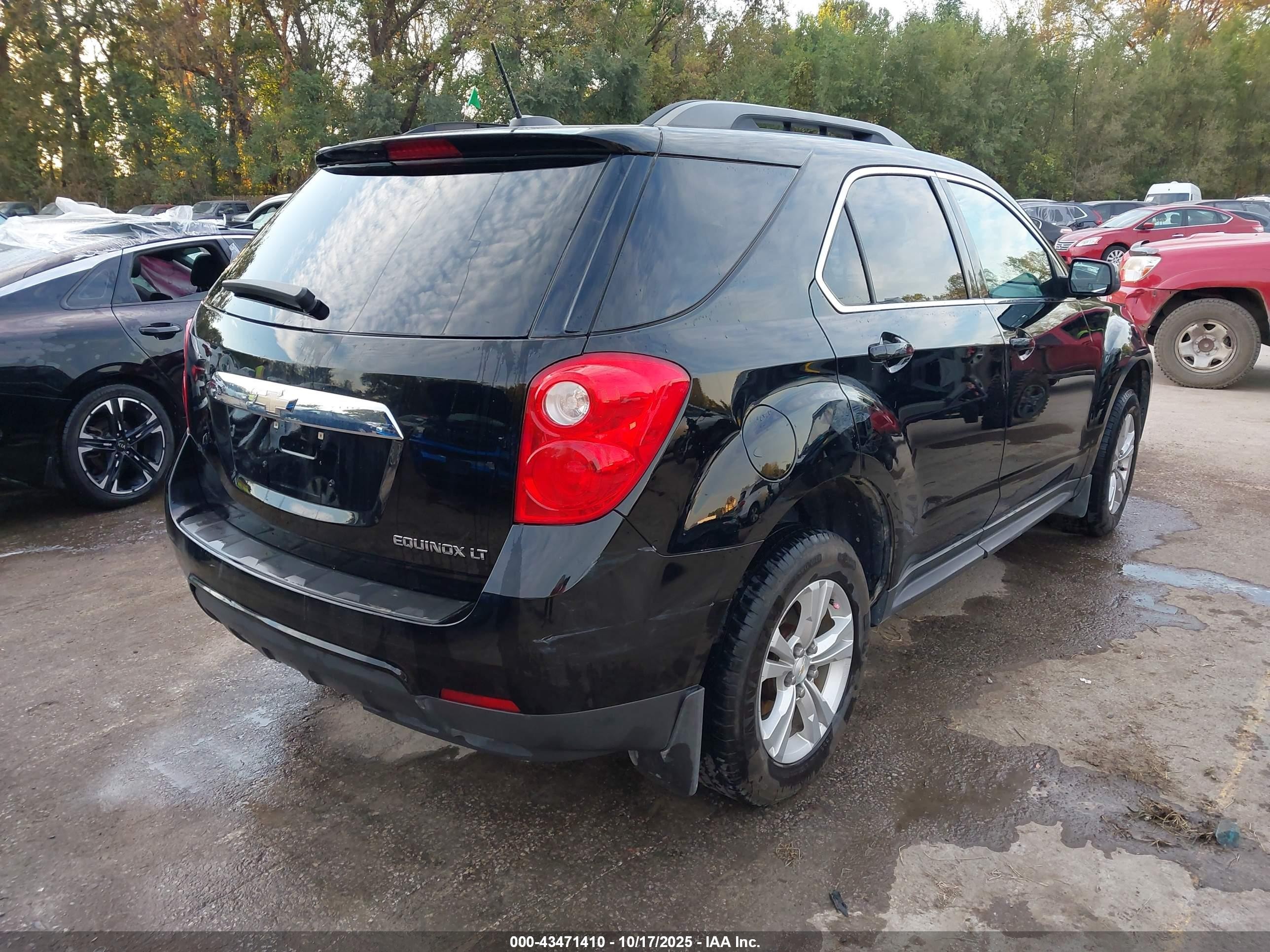 2015 Chevrolet Equinox 1lt Черный vin: 2GNALBEK7F1112395