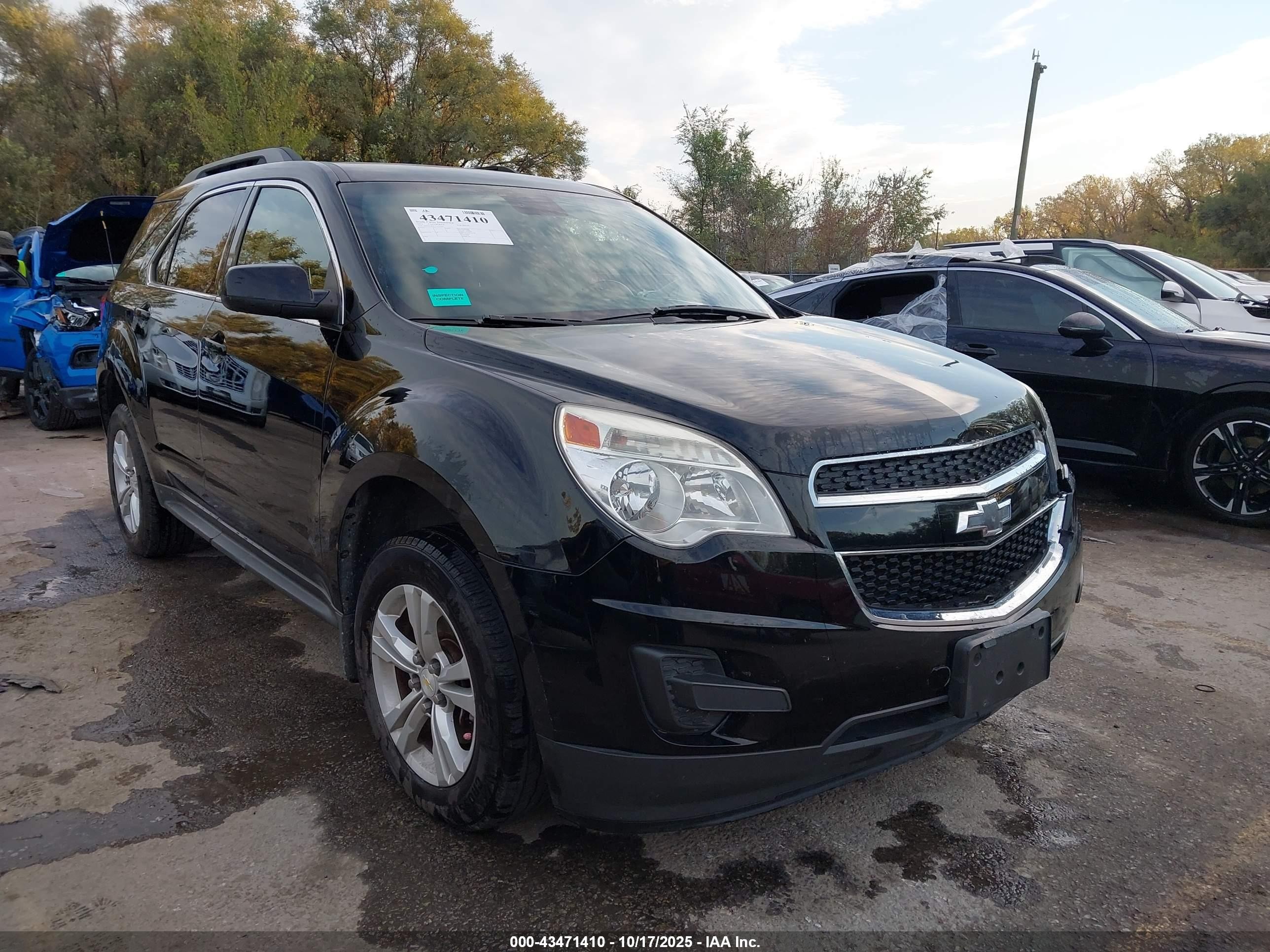 2015 Chevrolet Equinox 1lt Черный vin: 2GNALBEK7F1112395