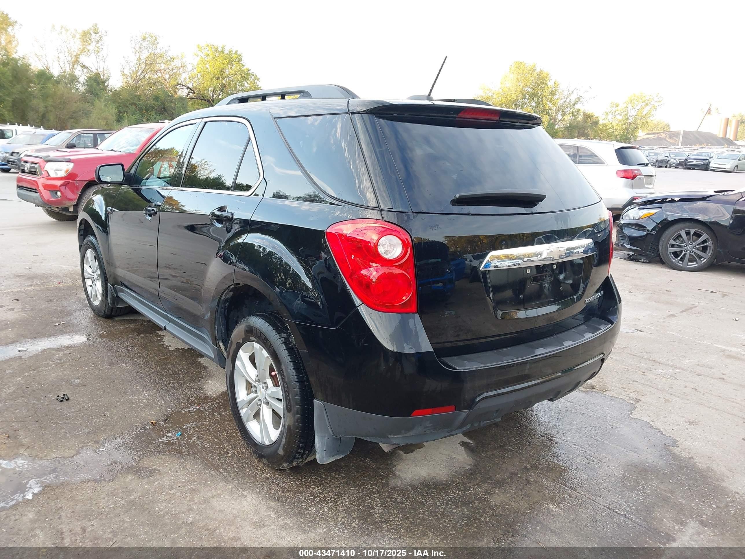 2015 Chevrolet Equinox 1lt Черный vin: 2GNALBEK7F1112395