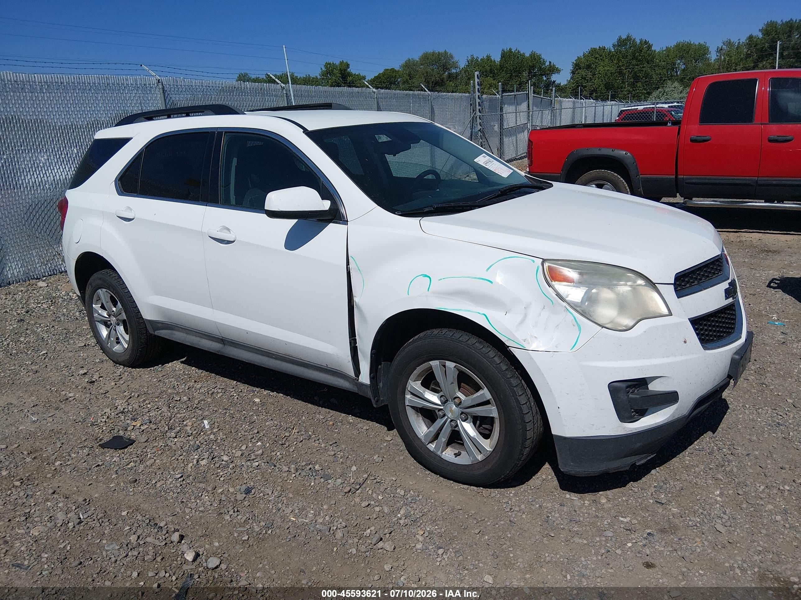 2015 Chevrolet Equinox Lt White vin: 2GNALBEK7F1117886